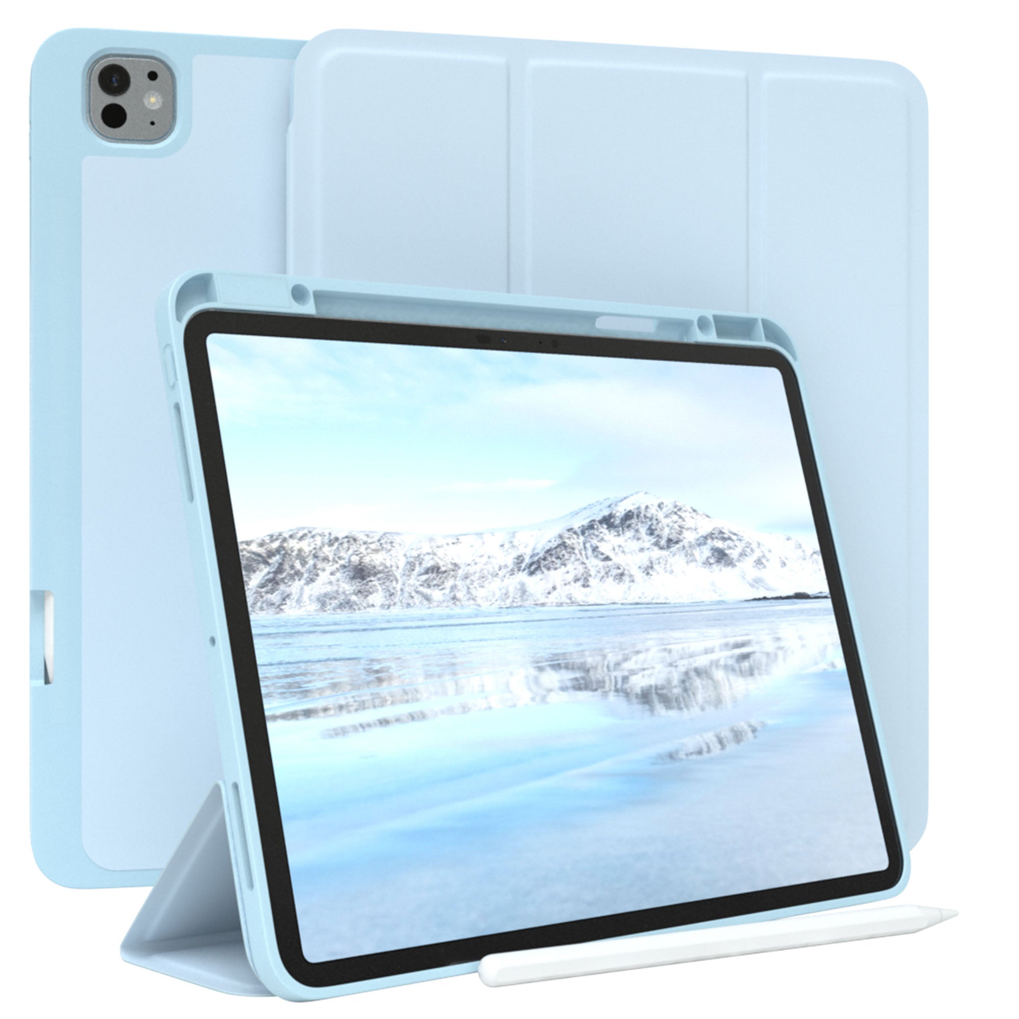 iPad Pro 13 Zoll 2025 Tablethülle mit Stifthalter und Aufstellfunktion