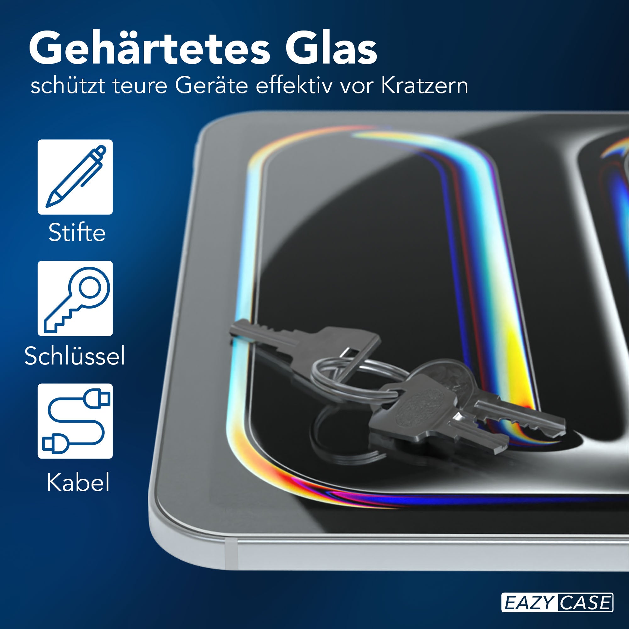 iPad Pro 11 2025 Glasfolie Schutzfolie von EAZY CASE