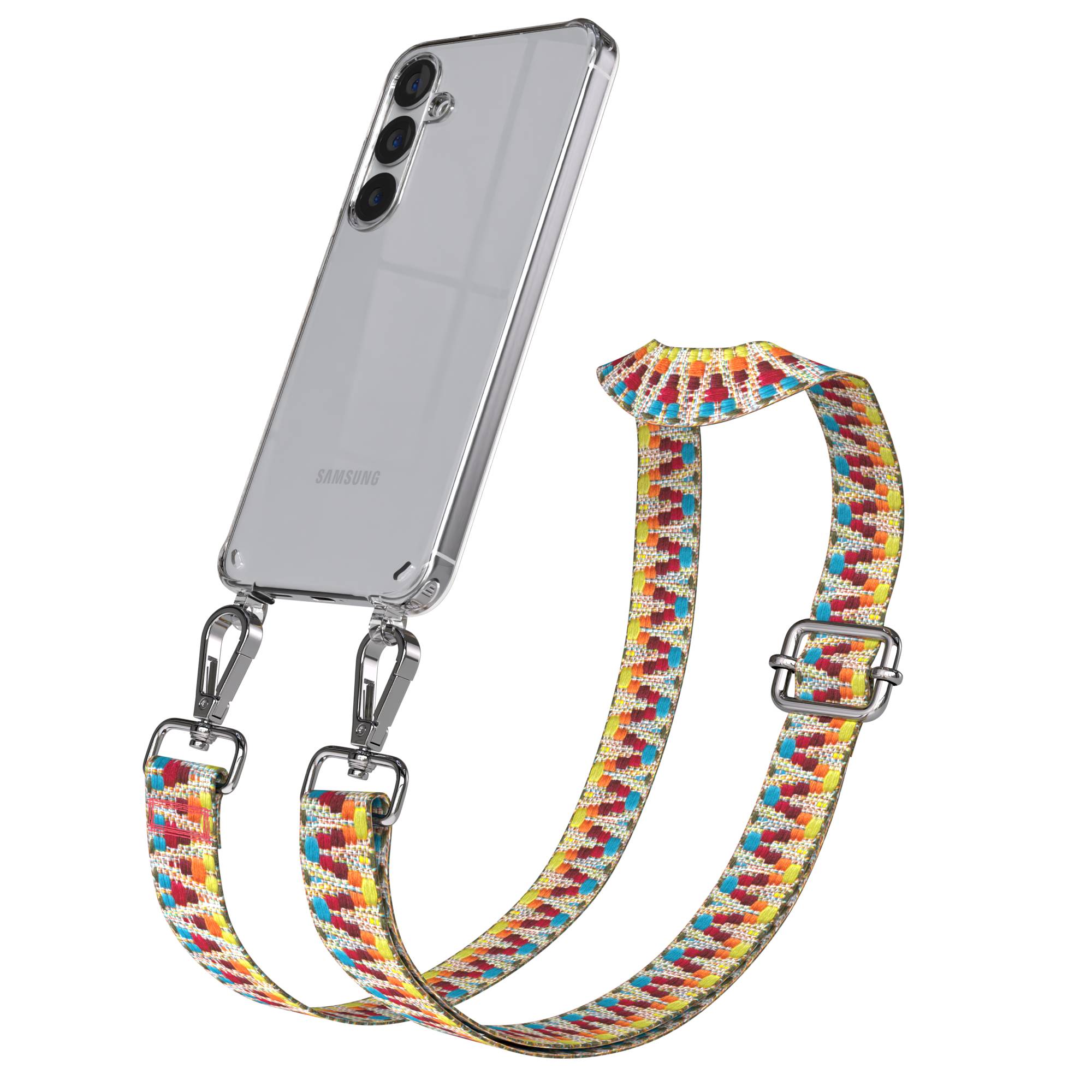 Samsung Galaxy S25 Plus Handykette mit Boho Band verstellbarer Trageriemen