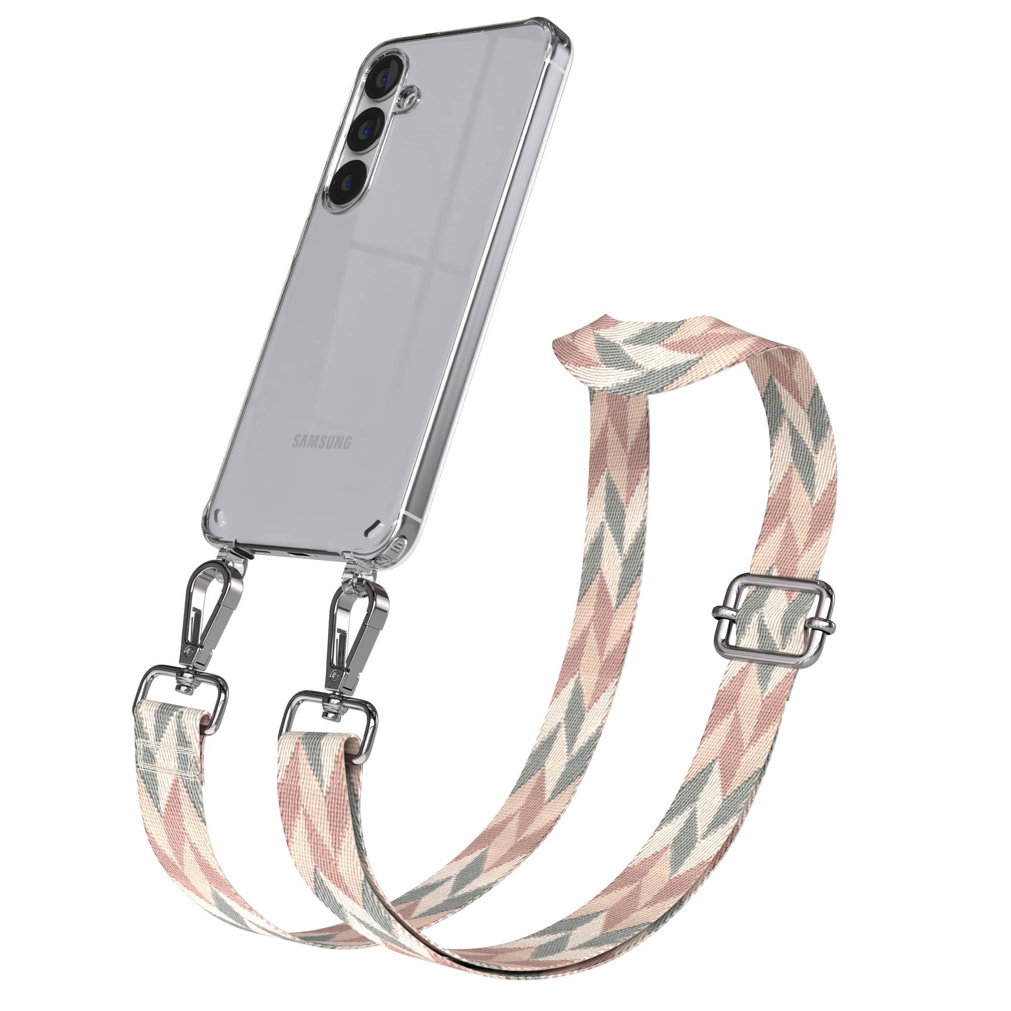 Samsung Galaxy S25 Plus Handykette mit Boho Band verstellbarer Trageriemen