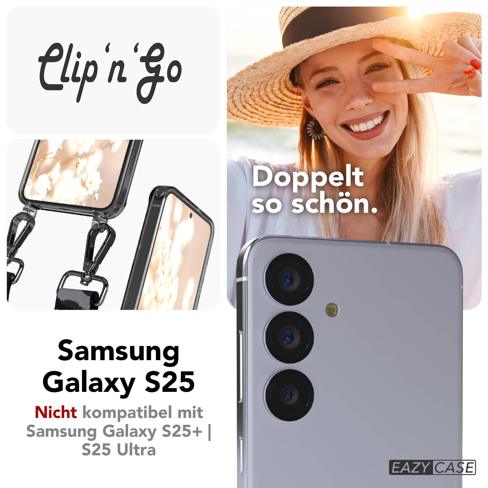 Samsung Galaxy S25 Handykette MagSafe mit verstellbarem Boho Band Set