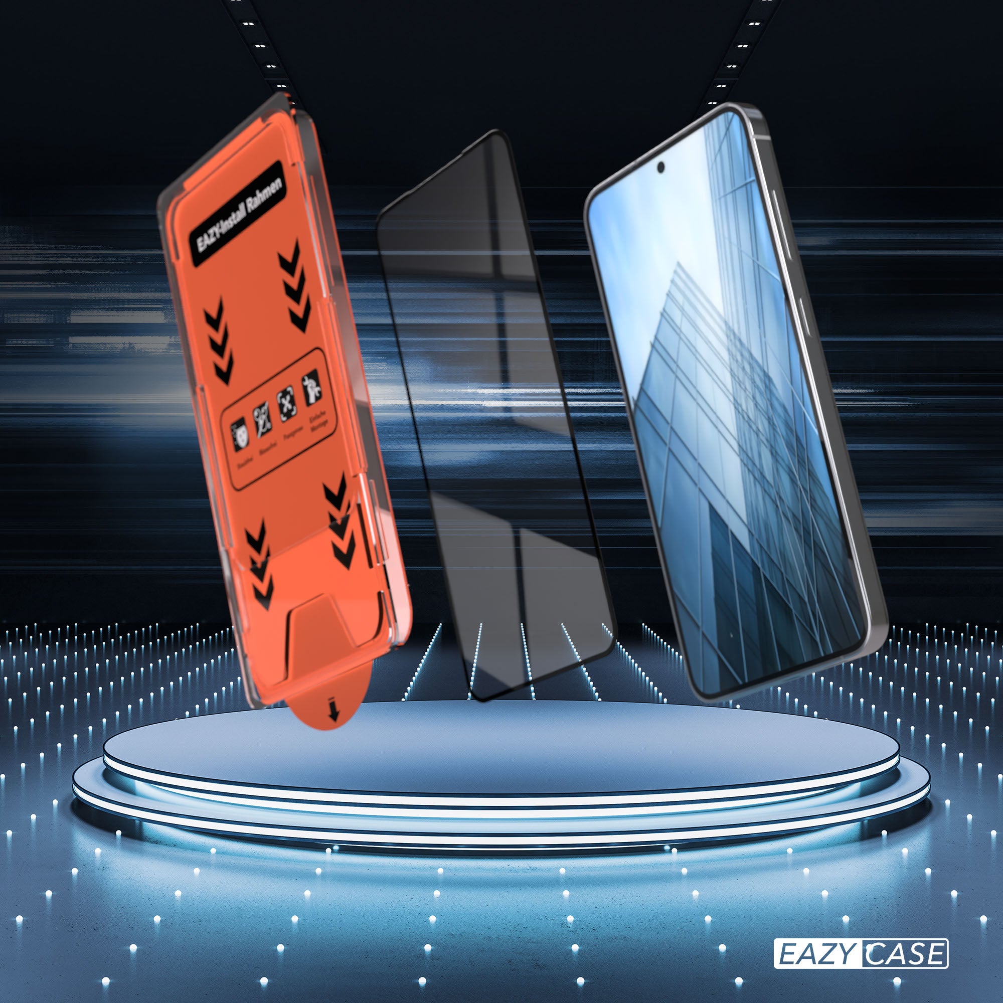 Galaxy S25 2er Set Glasfolie + Installationsrahmen