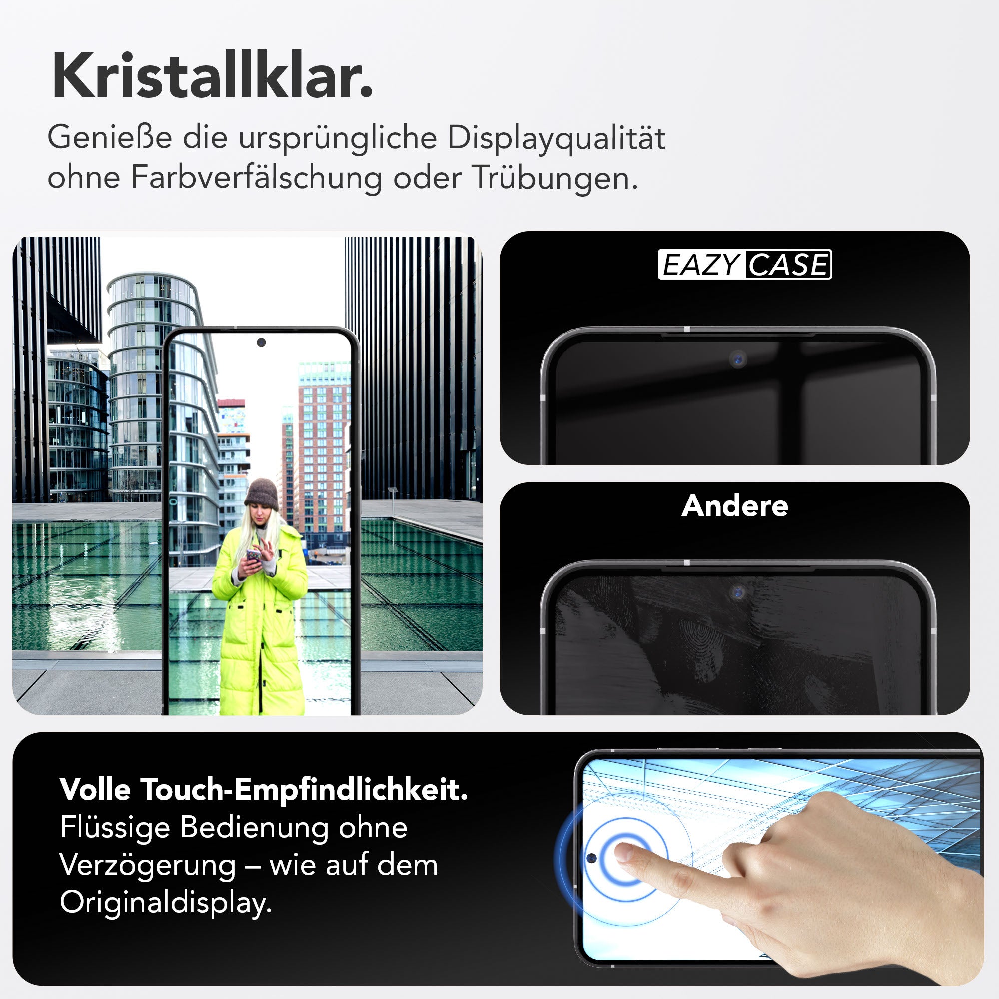 Galaxy S25 2er Set Glasfolie + Installationsrahmen