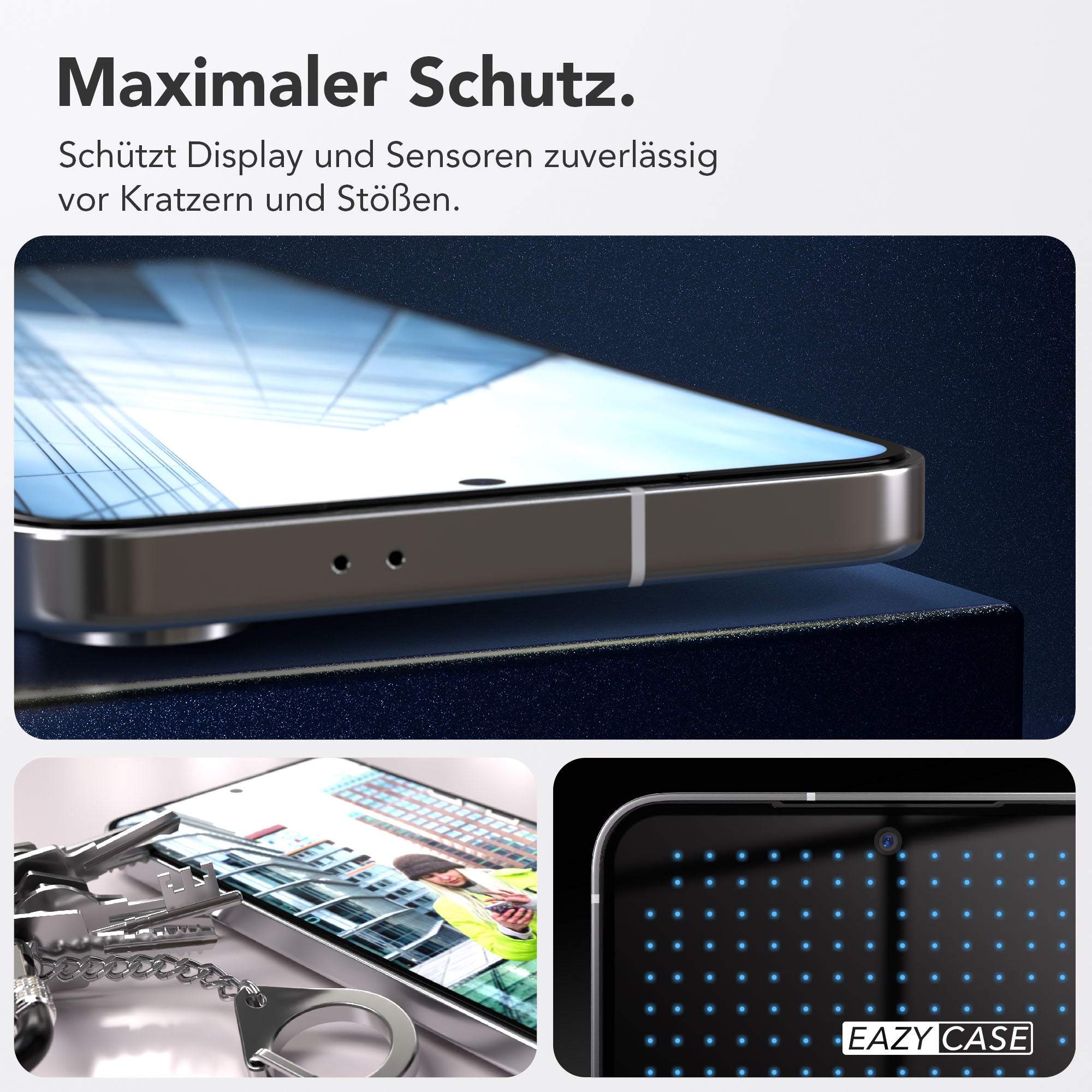 Galaxy S25 2er Set Glasfolie + Installationsrahmen