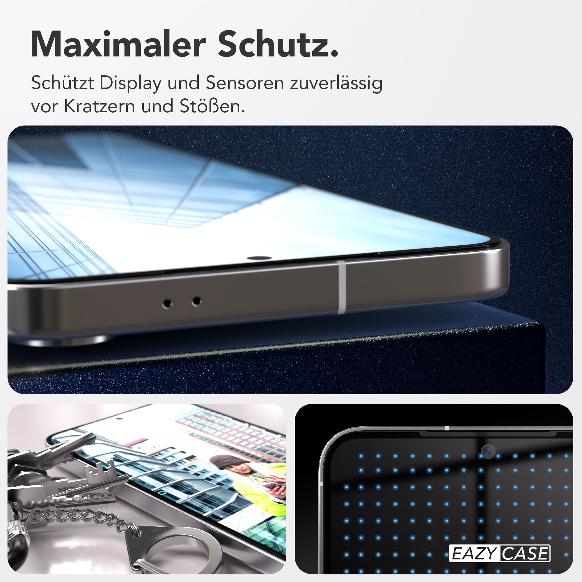 Galaxy S25 Plus 2er Set Glasfolie + Installationsrahmen