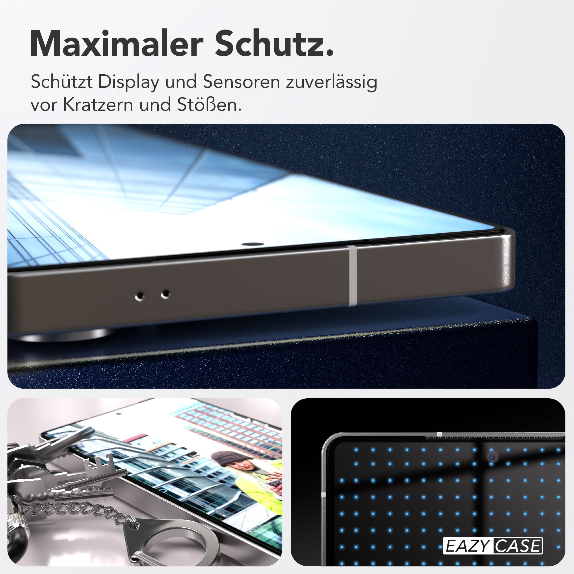 Galaxy S25 Ultra 2er Set Glasfolie + Installationsrahmen