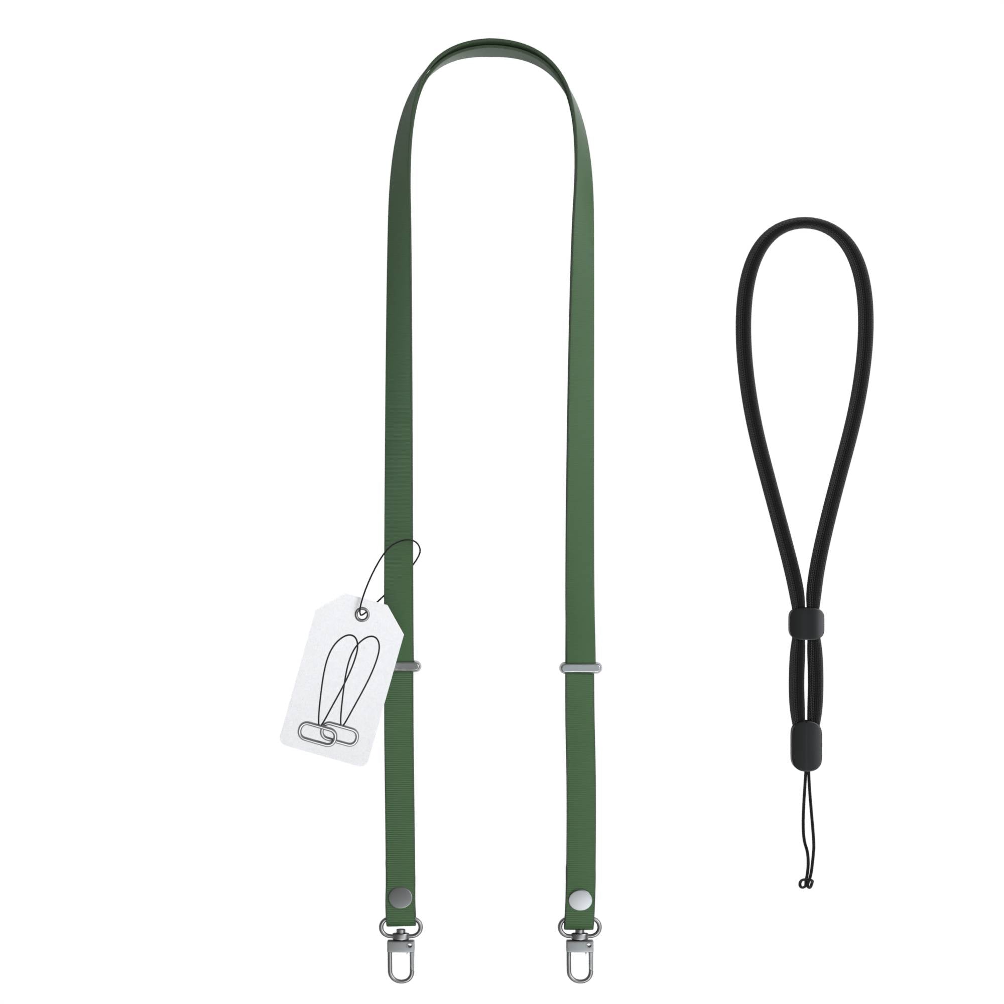 Magnetische Universal Handykette mit Karabiner und Connectoren zum Umhängen