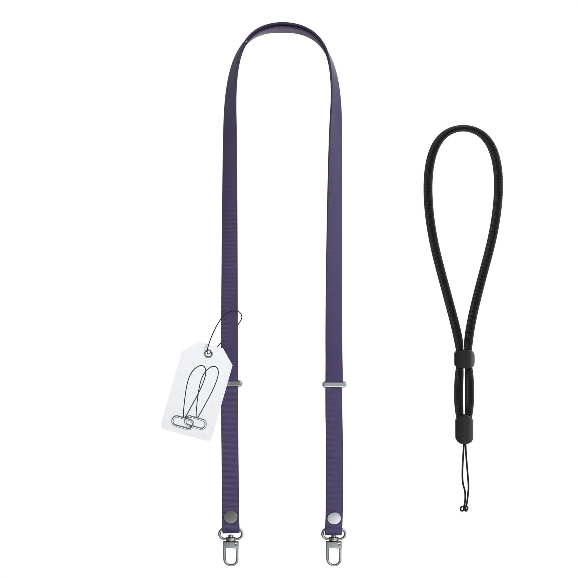 Magnetische Universal Handykette mit Karabiner und Connectoren zum Umhängen