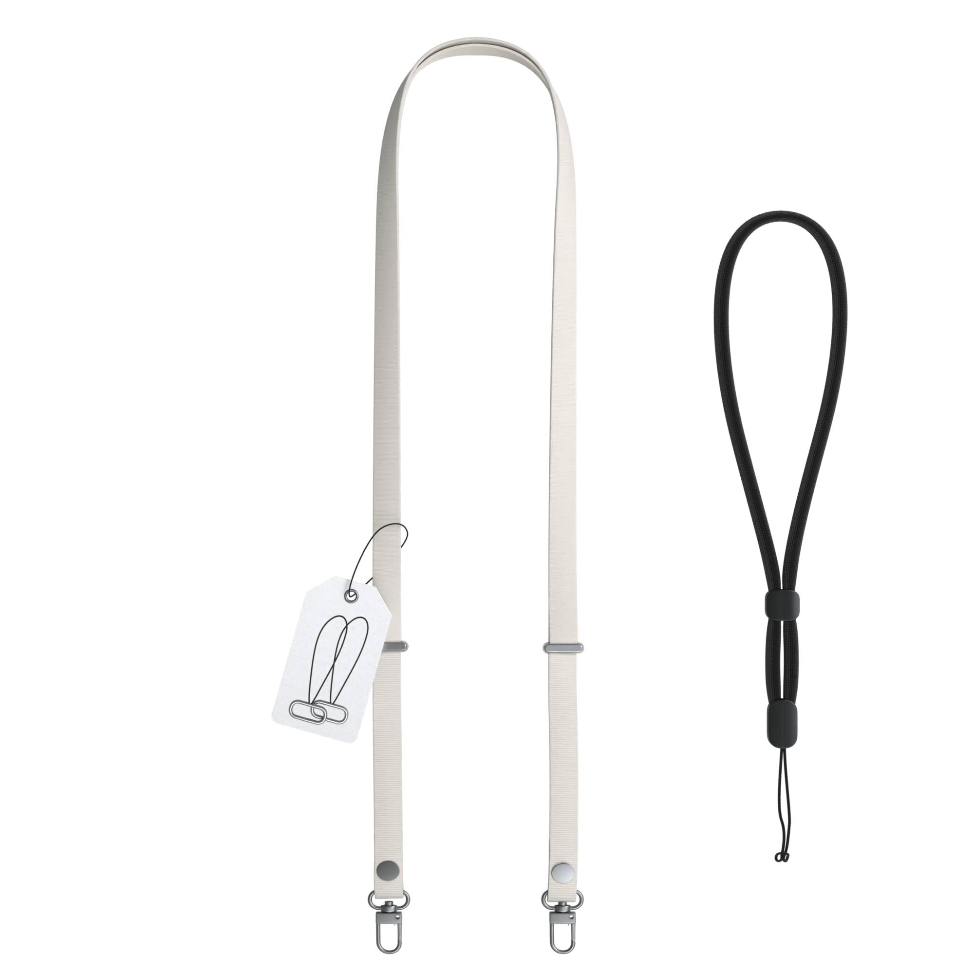 Magnetische Universal Handykette mit Karabiner und Connectoren zum Umhängen