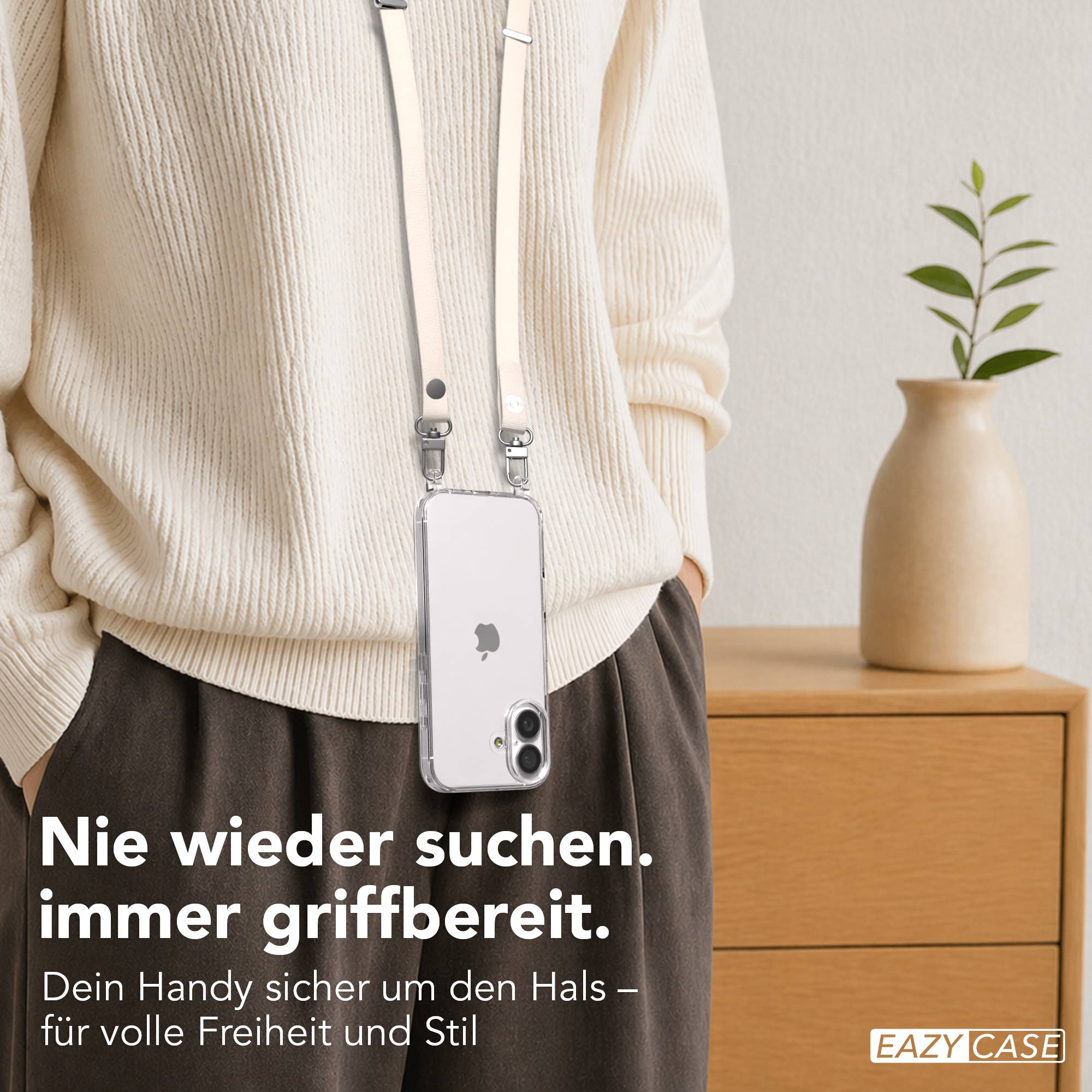 Magnetische Universal Handykette mit Karabiner und Connectoren zum Umhängen