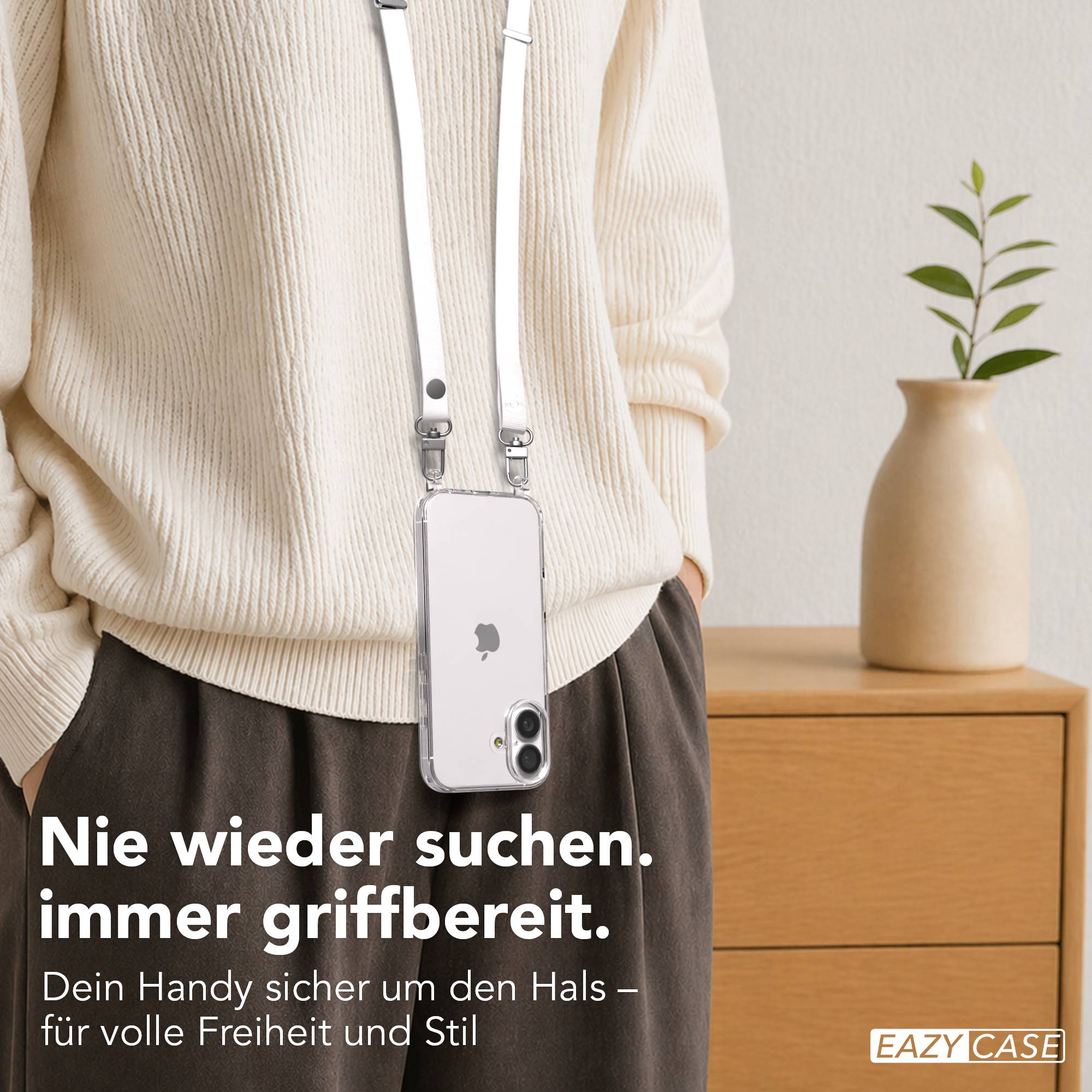 Magnetische Universal Handykette mit Karabiner und Connectoren zum Umhängen