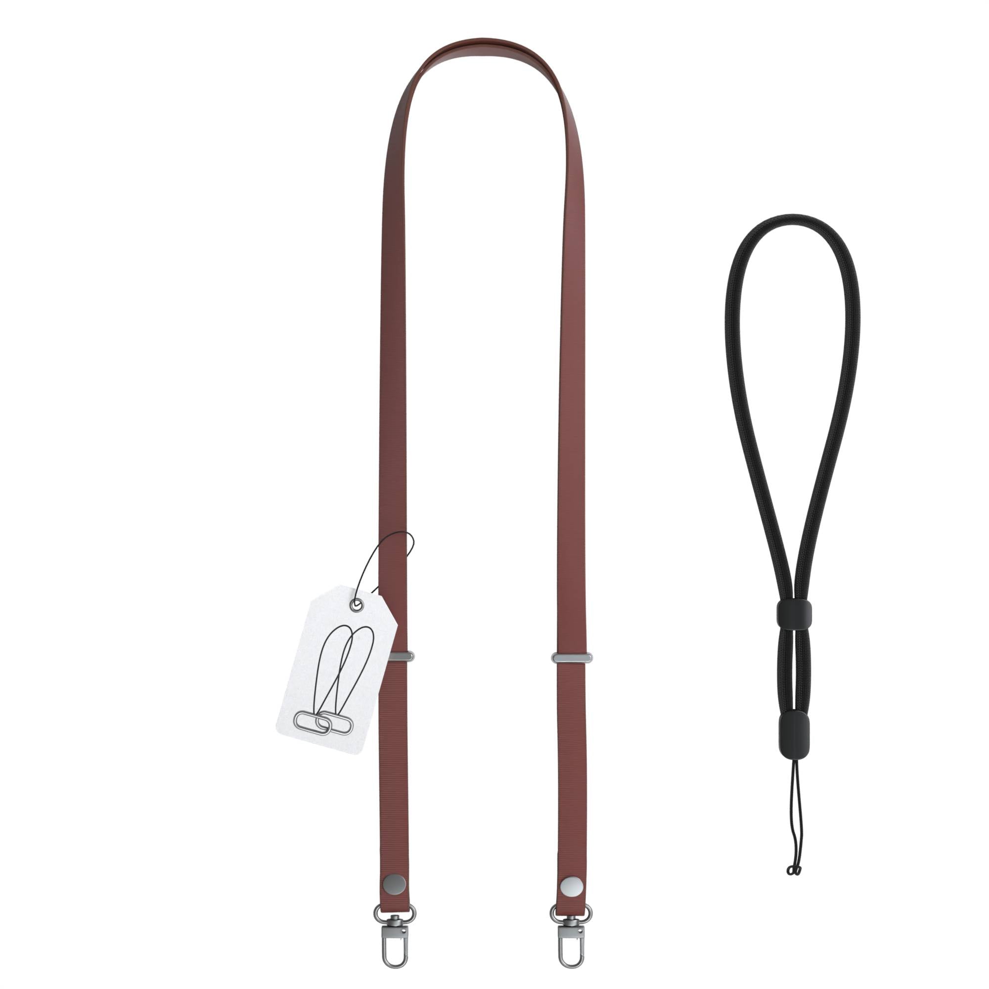 Magnetische Universal Handykette mit Karabiner und Connectoren zum Umhängen
