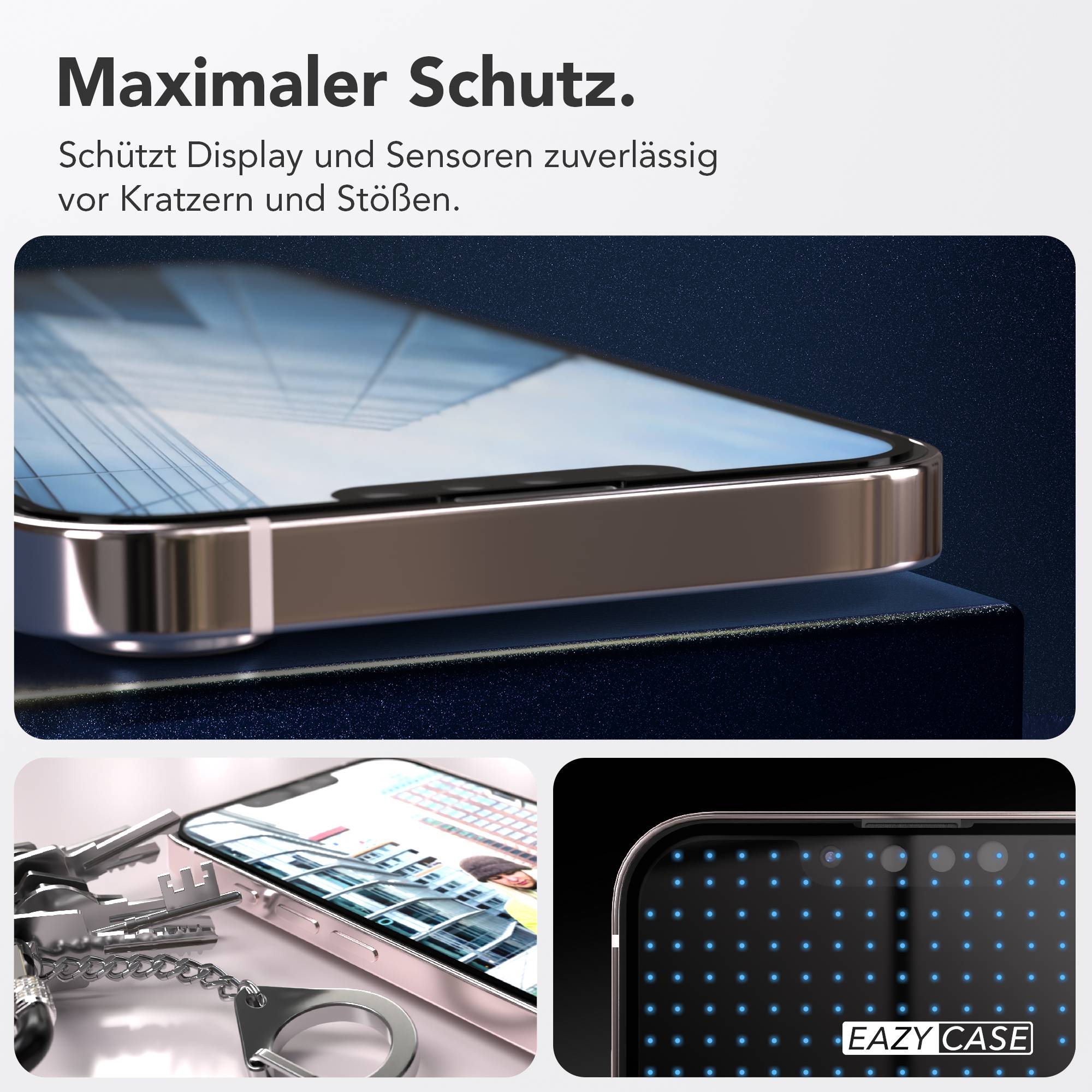 Apple iPhone 17e Glasfolie im 2er Set mit Installationsrahmen von EAZY CASE #_