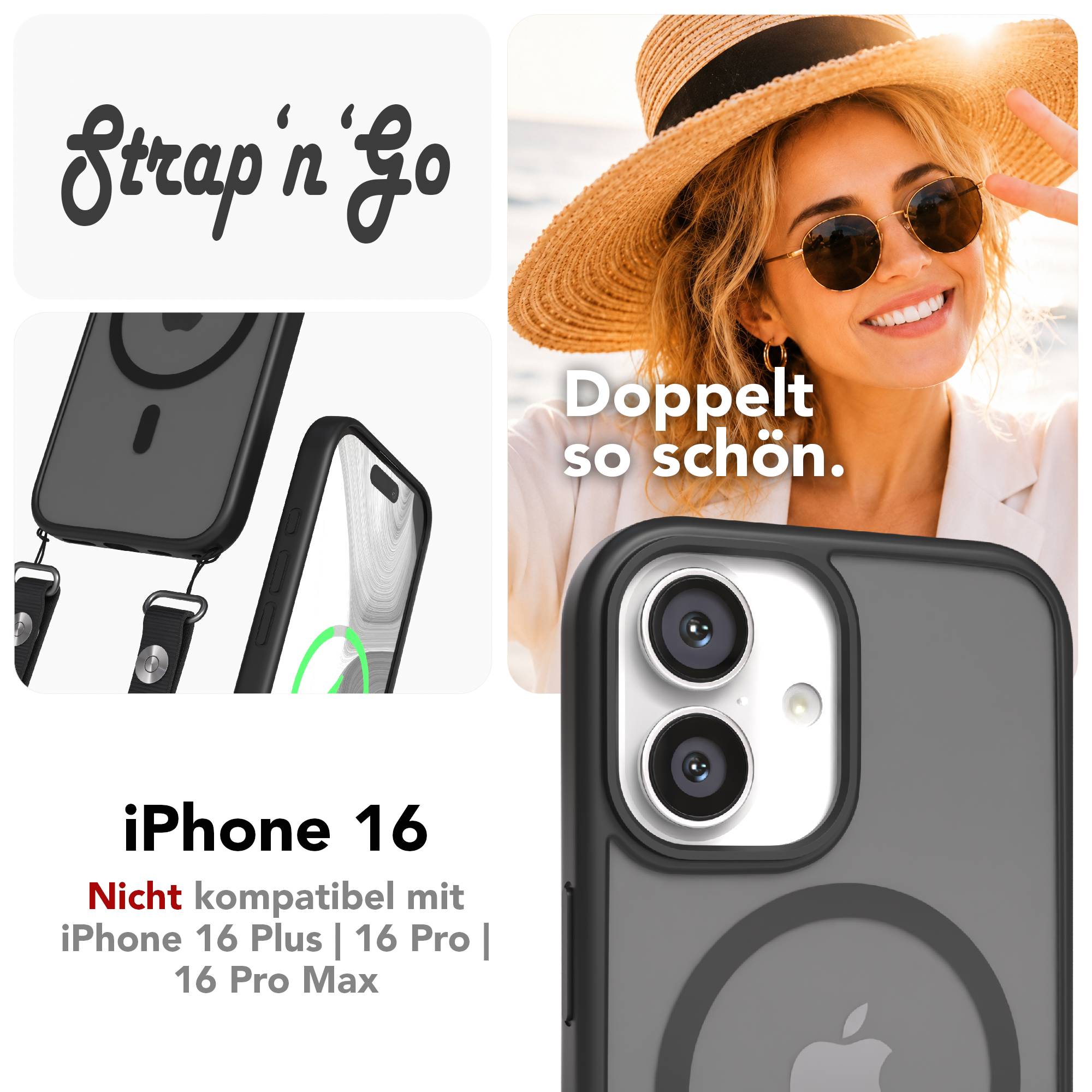 iPhone 16 Outdoor Hülle mit MagSafe + magnetisches Band