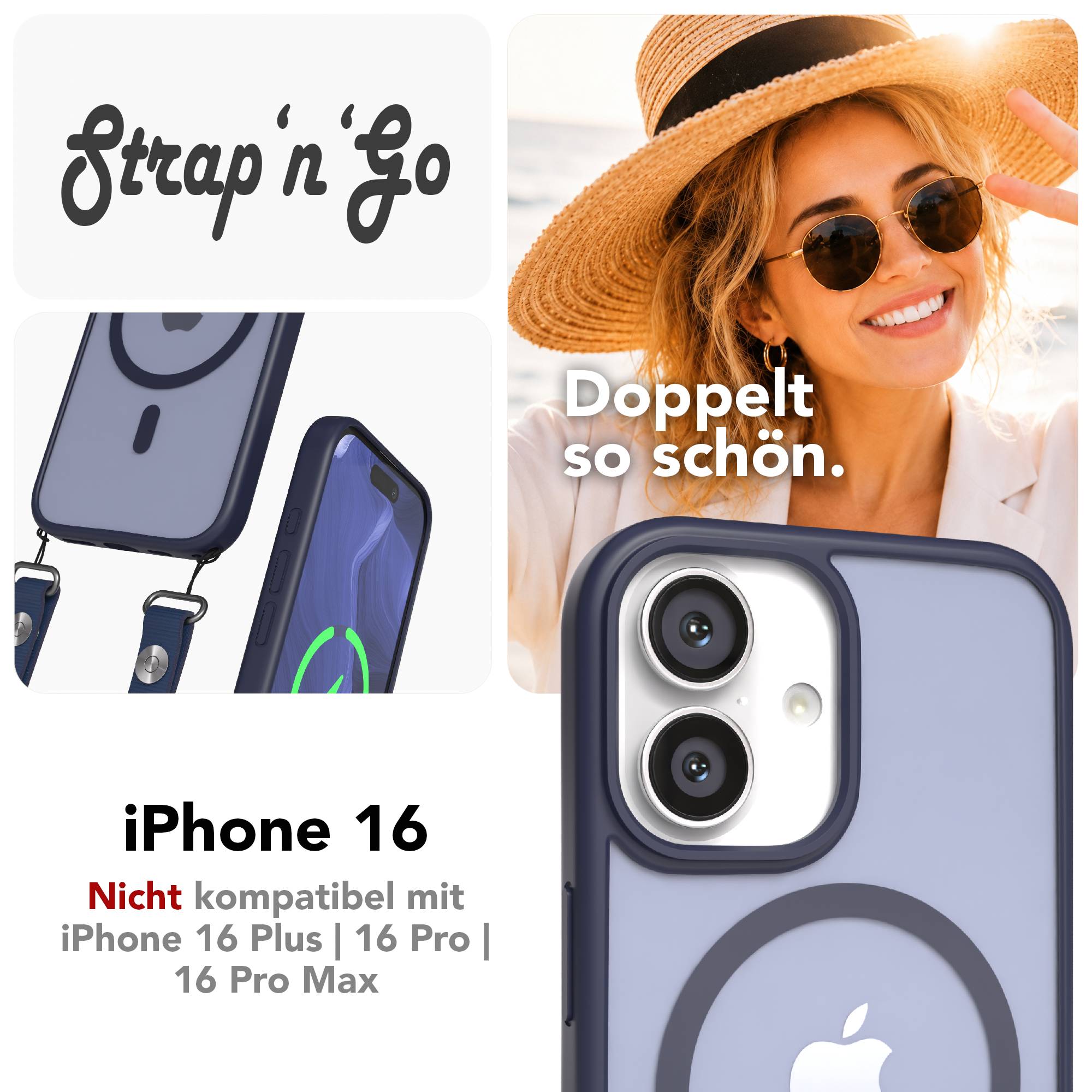 iPhone 16 Outdoor Hülle mit MagSafe + magnetisches Band