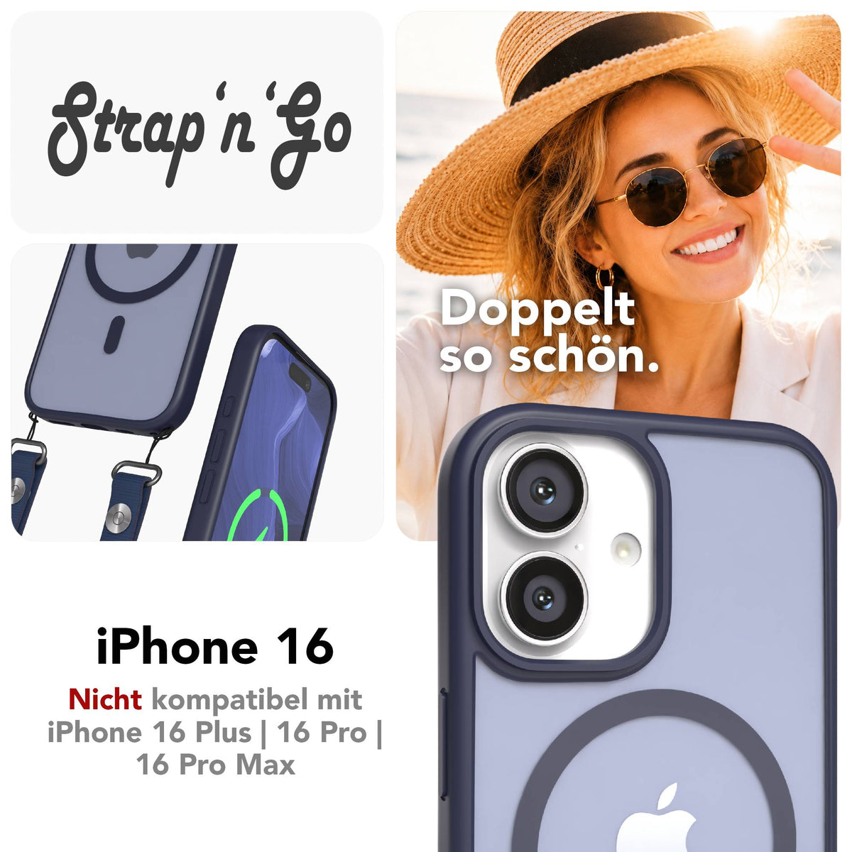 iPhone 16 Outdoor Hülle mit MagSafe + magnetisches Band