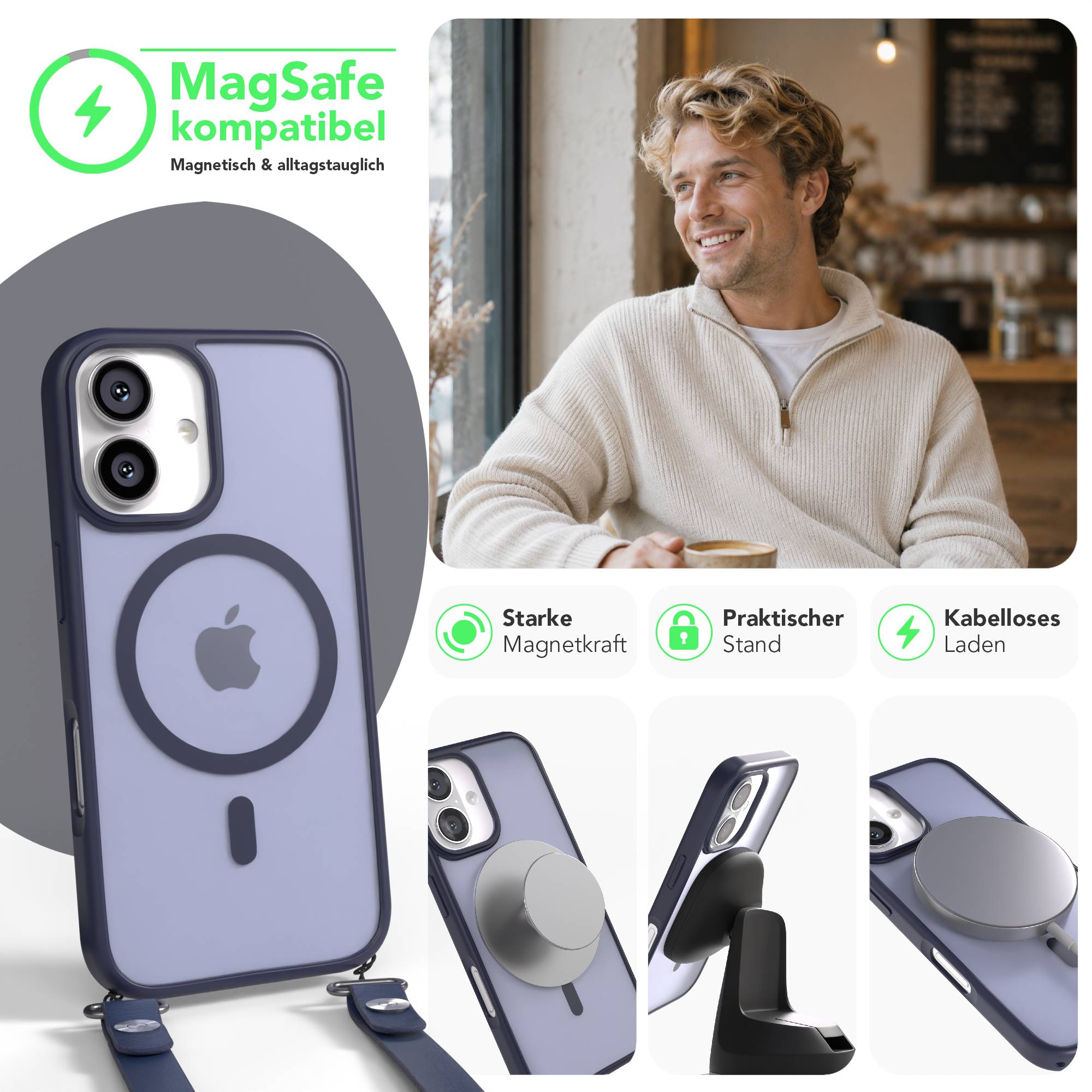 iPhone 16 Outdoor Hülle mit MagSafe + magnetisches Band