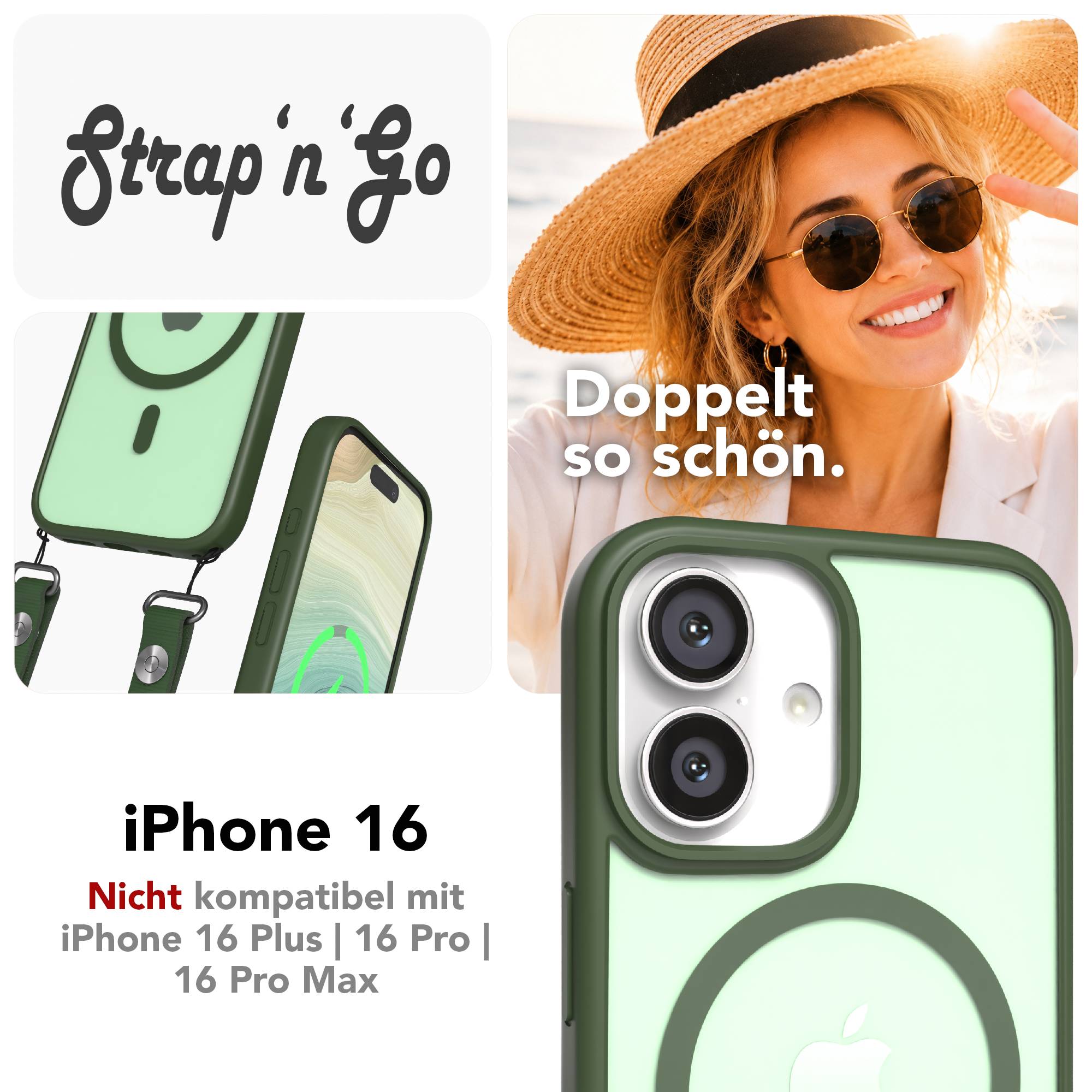 iPhone 16 Outdoor Hülle mit MagSafe + magnetisches Band
