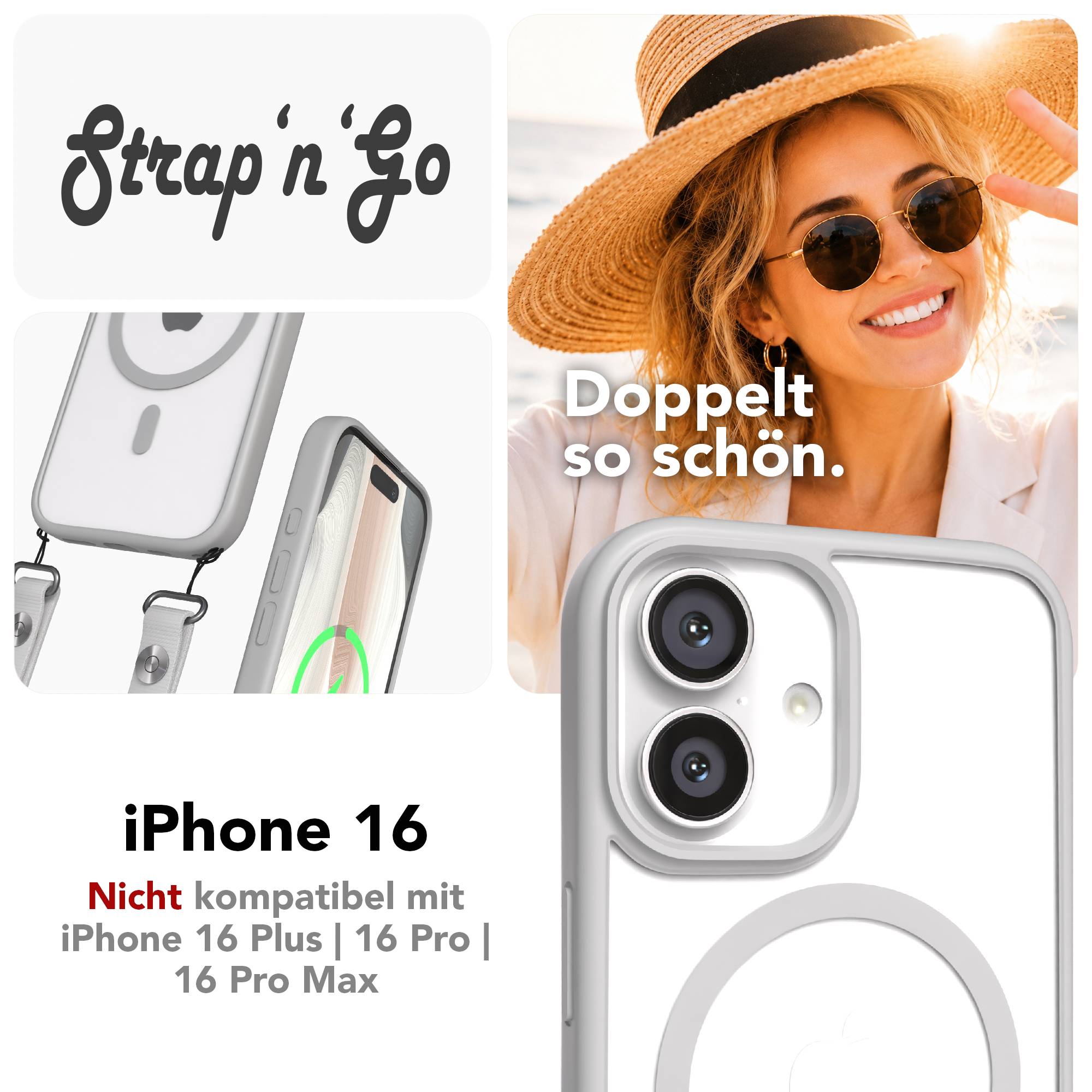 iPhone 16 Outdoor Hülle mit MagSafe + magnetisches Band