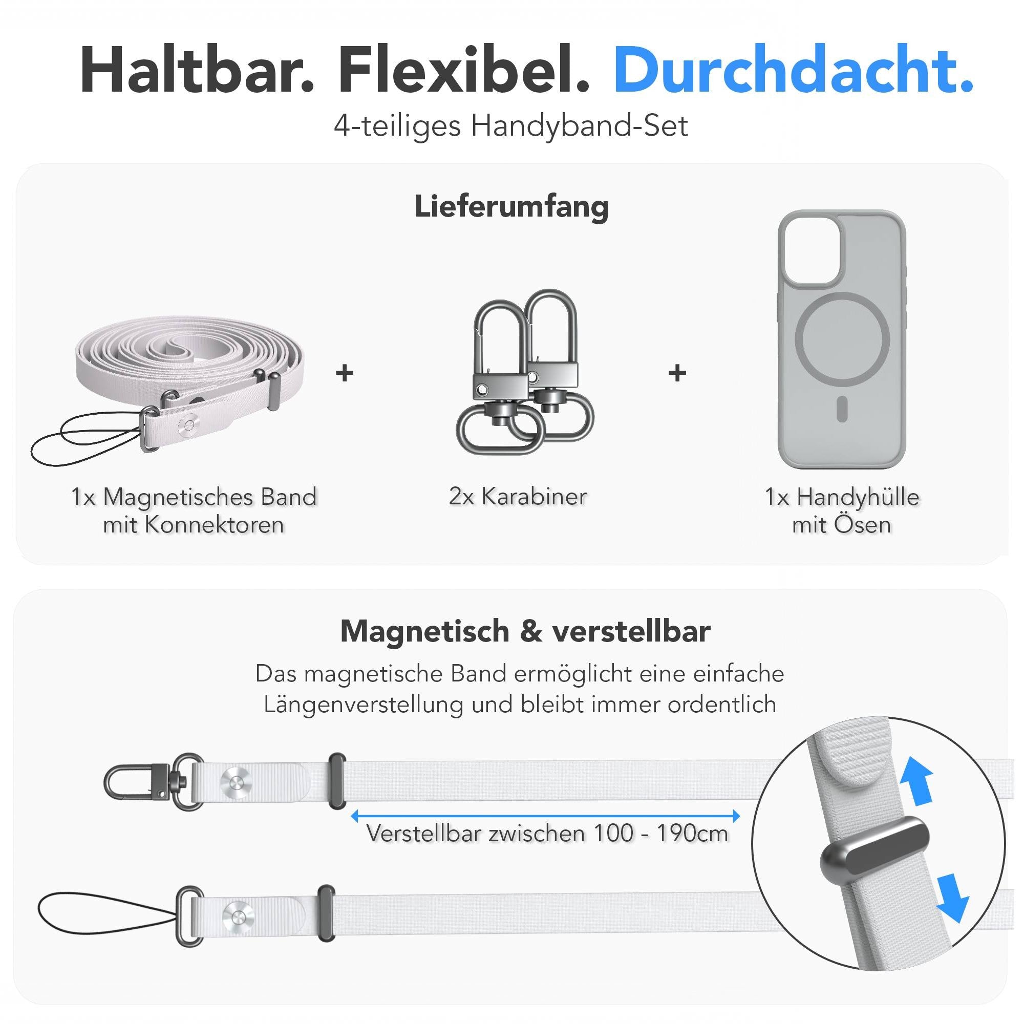 iPhone 16 Outdoor Hülle mit MagSafe + magnetisches Band