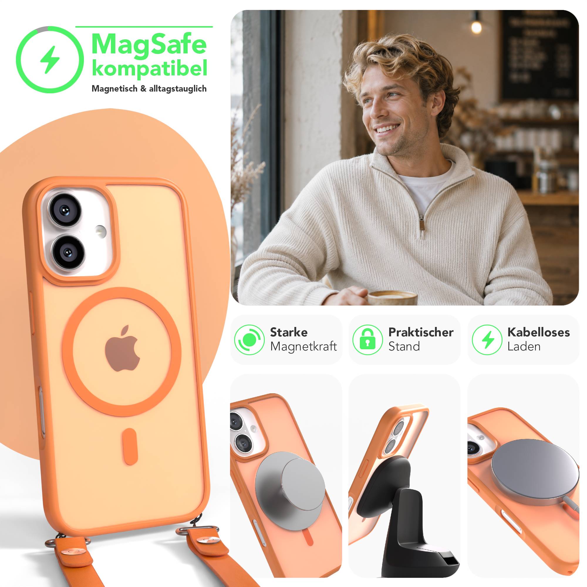 iPhone 16 Outdoor Hülle mit MagSafe + magnetisches Band