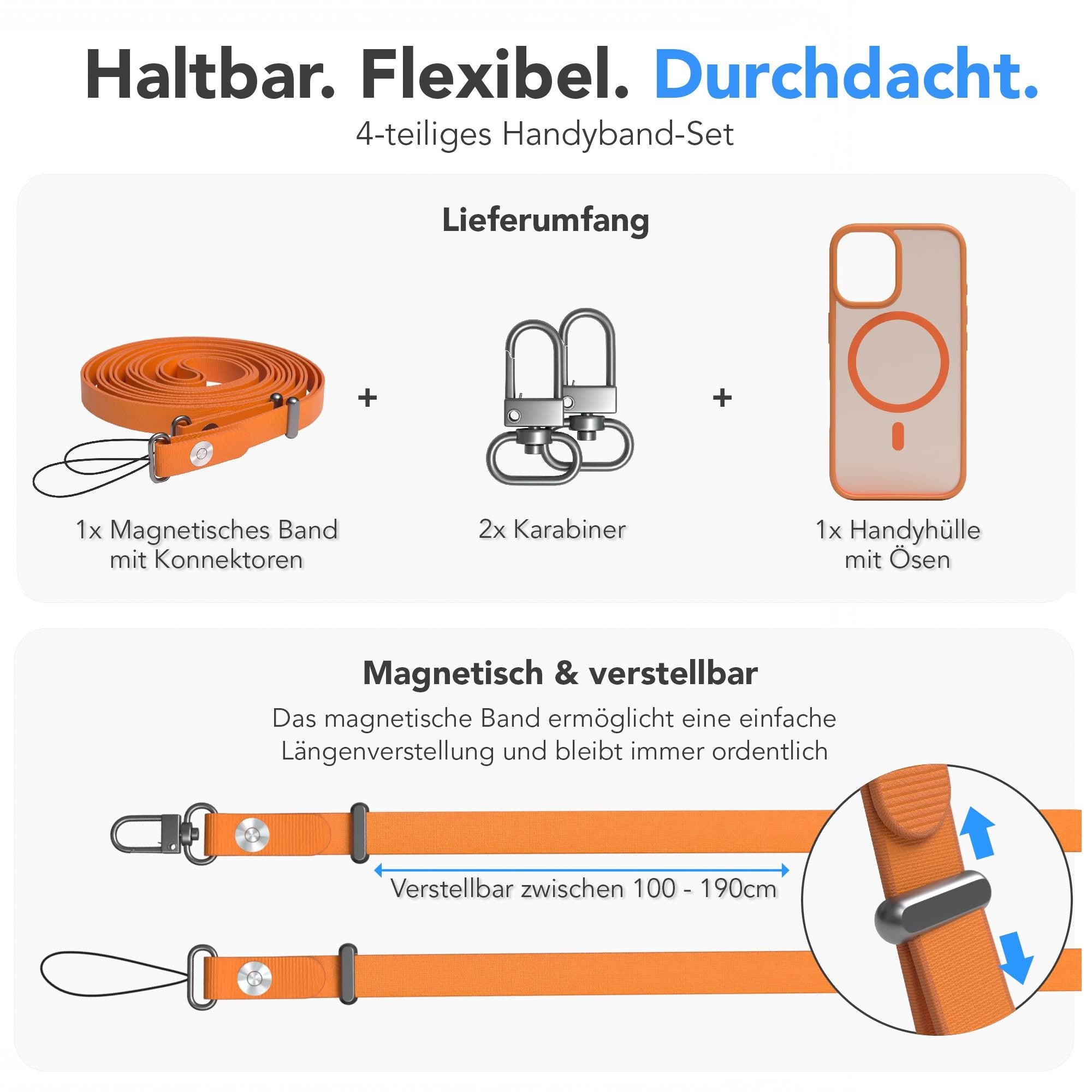iPhone 16 Outdoor Hülle mit MagSafe + magnetisches Band