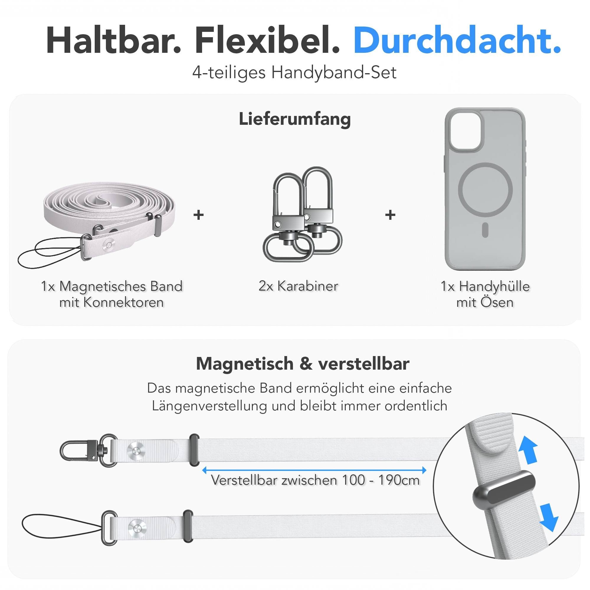 iPhone 16 Plus Outdoor Hülle mit MagSafe + magnetisches Band