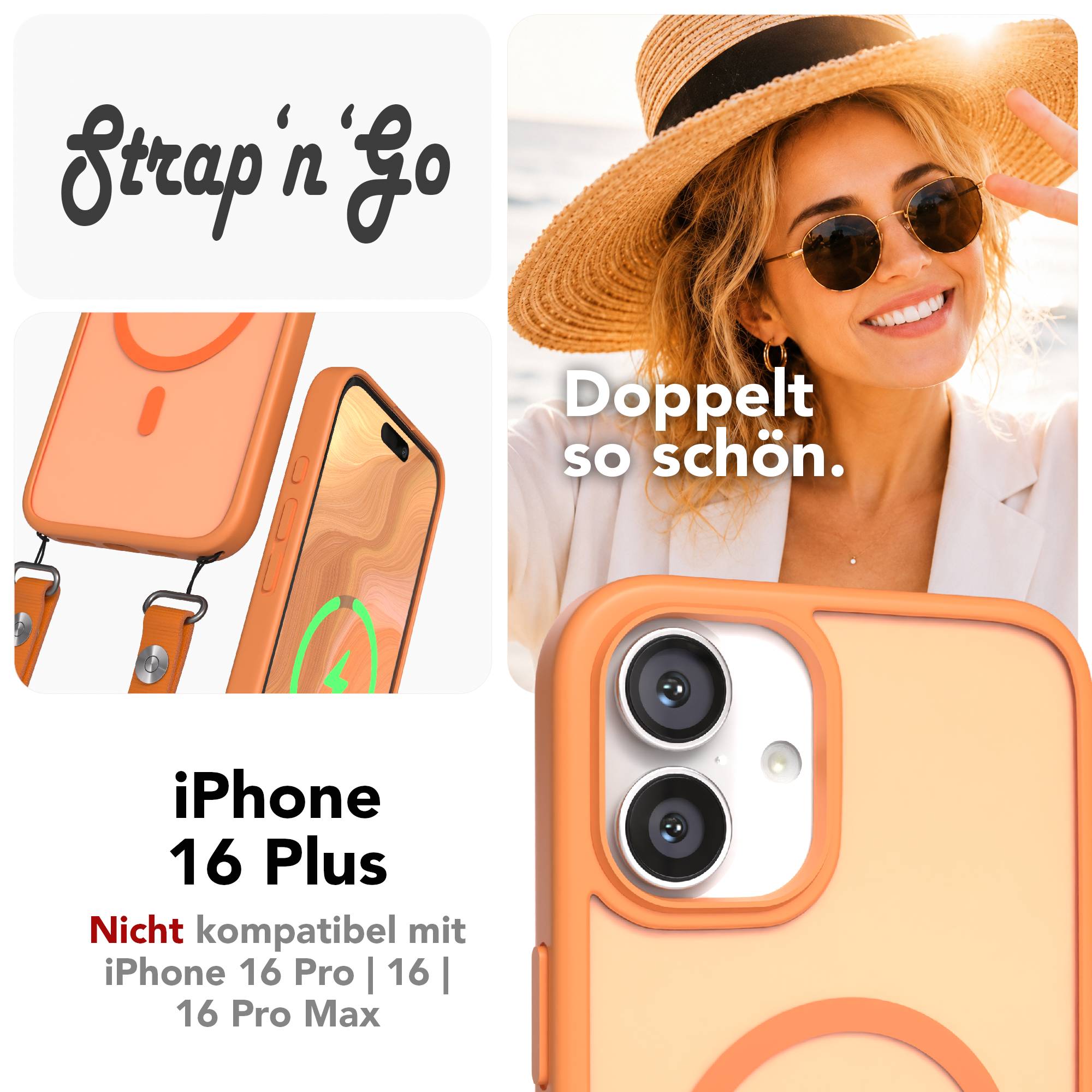 iPhone 16 Plus Outdoor Hülle mit MagSafe + magnetisches Band