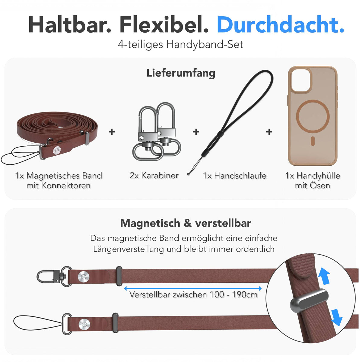 iPhone 16 Plus Outdoor Hülle mit MagSafe + magnetisches Band