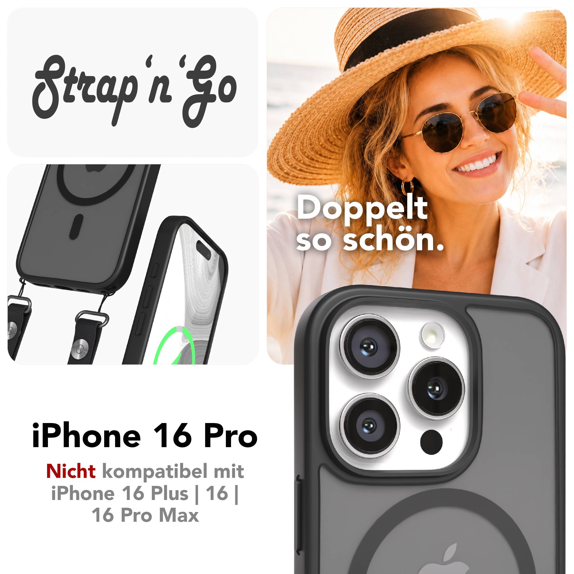 iPhone 16 Pro Outdoor Hülle mit MagSafe + magnetisches Band