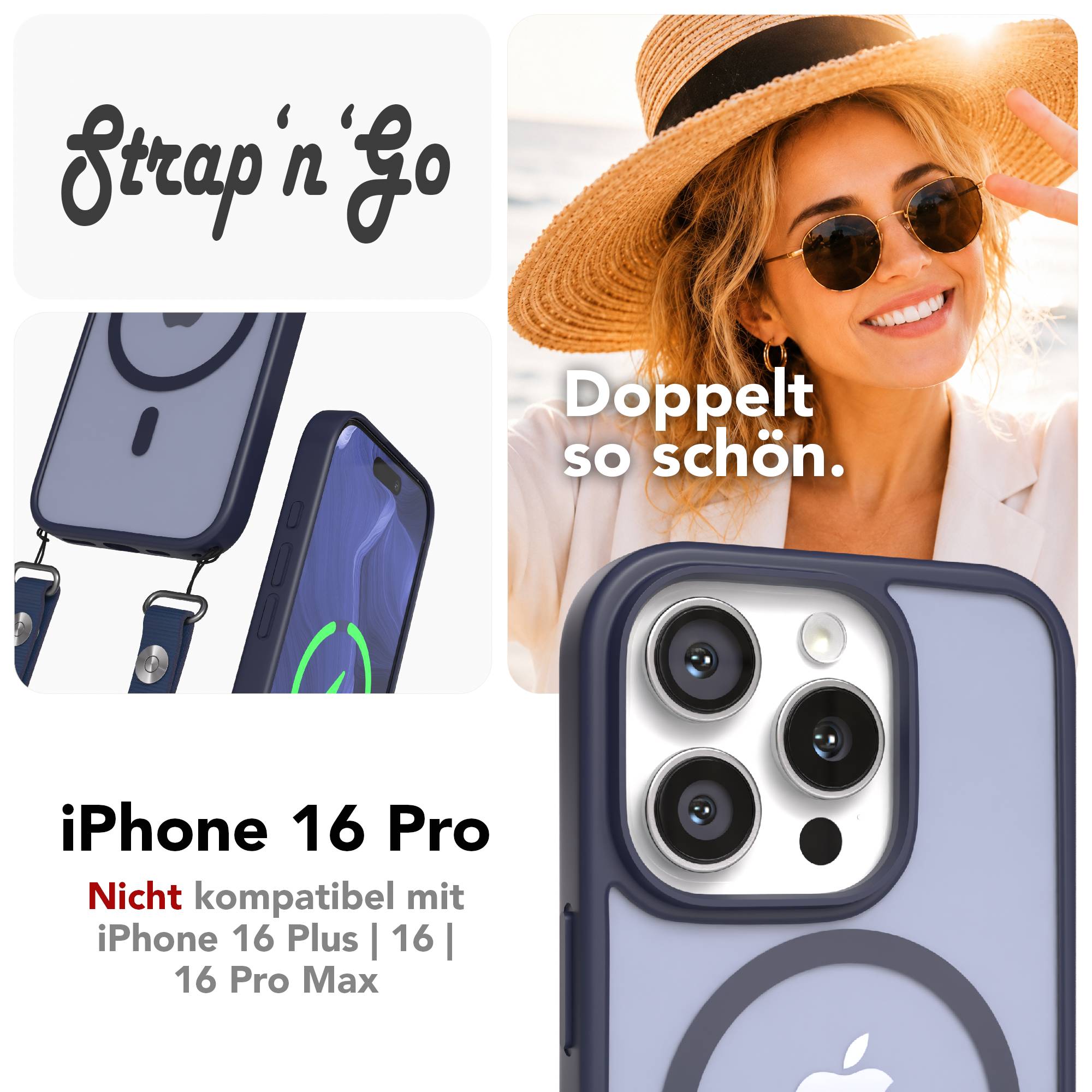 iPhone 16 Pro Outdoor Hülle mit MagSafe + magnetisches Band
