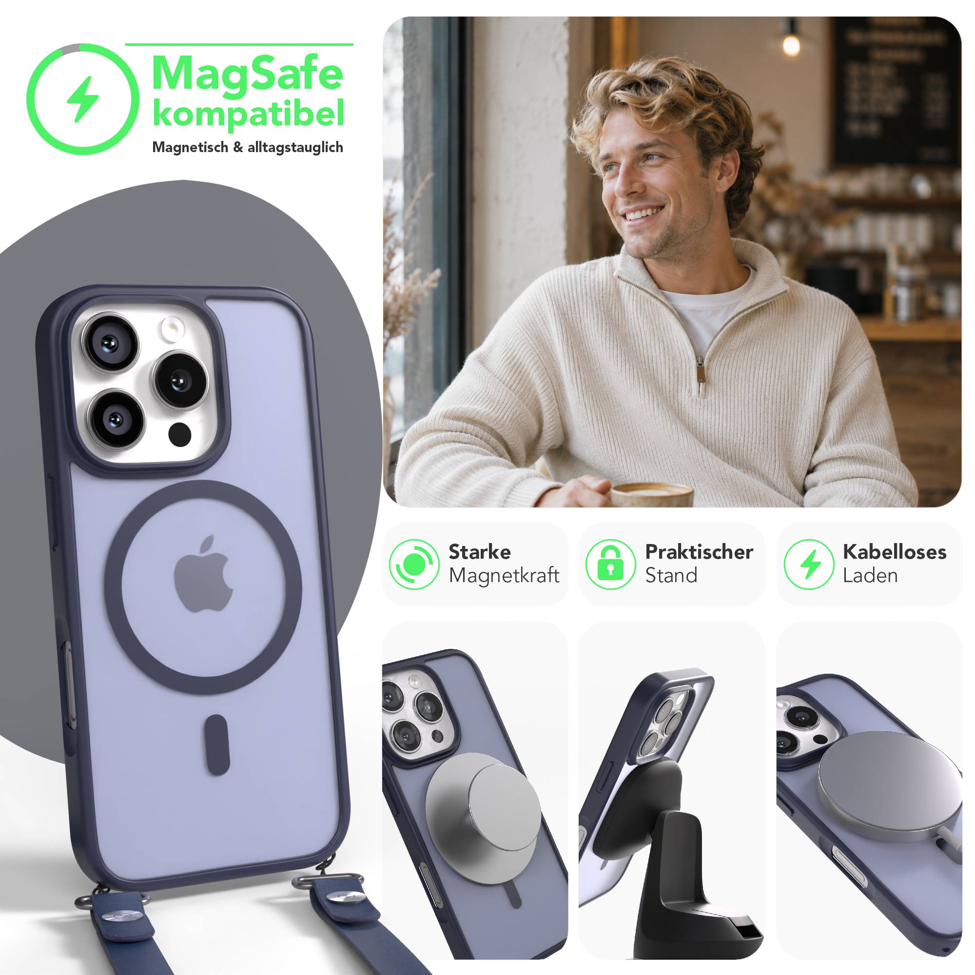 iPhone 16 Pro Outdoor Hülle mit MagSafe + magnetisches Band