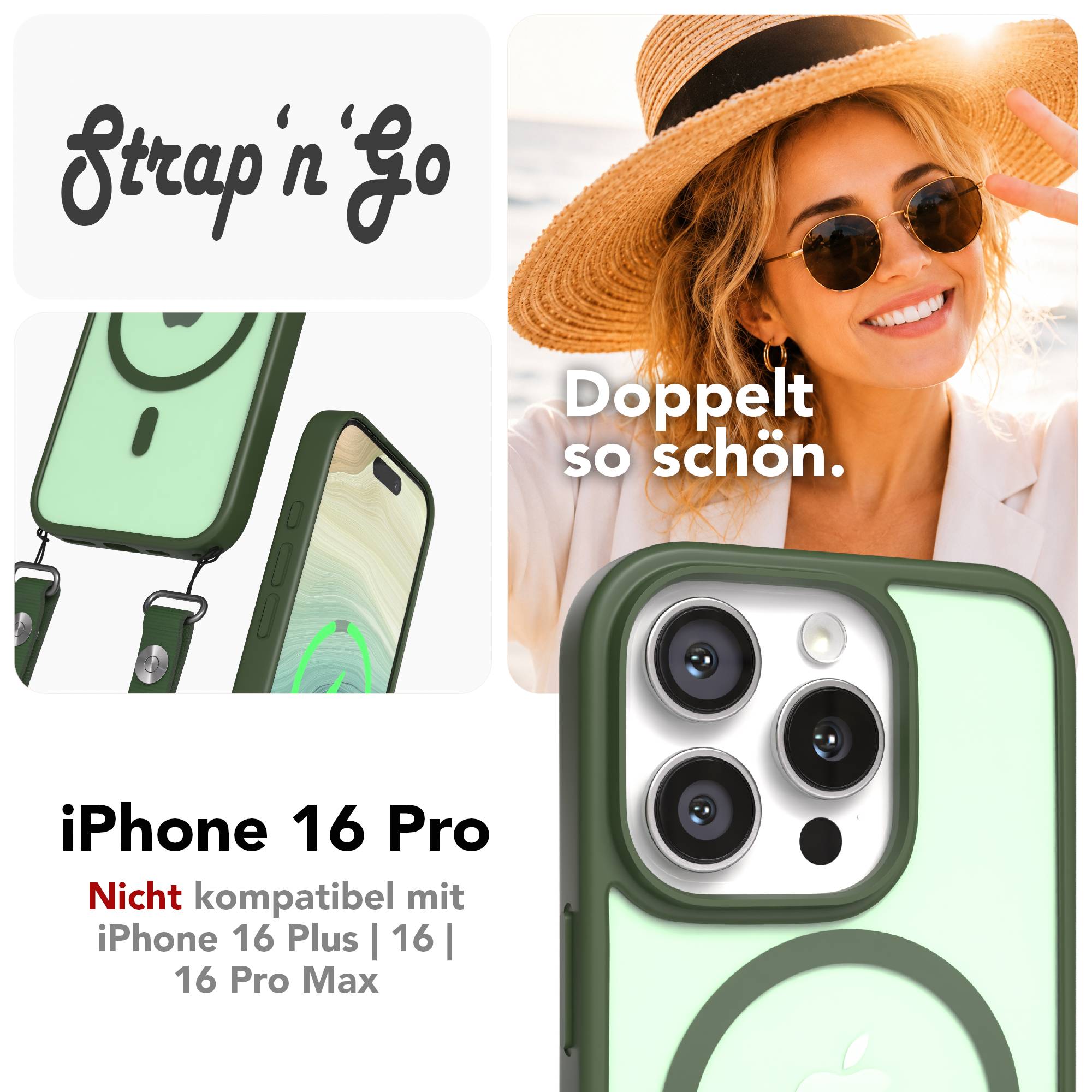 iPhone 16 Pro Outdoor Hülle mit MagSafe + magnetisches Band