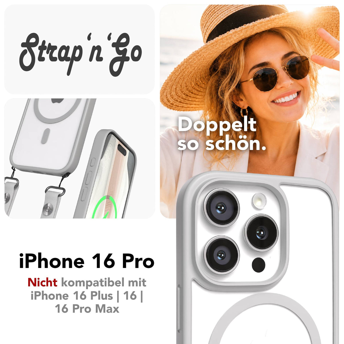 iPhone 16 Pro Outdoor Hülle mit MagSafe + magnetisches Band