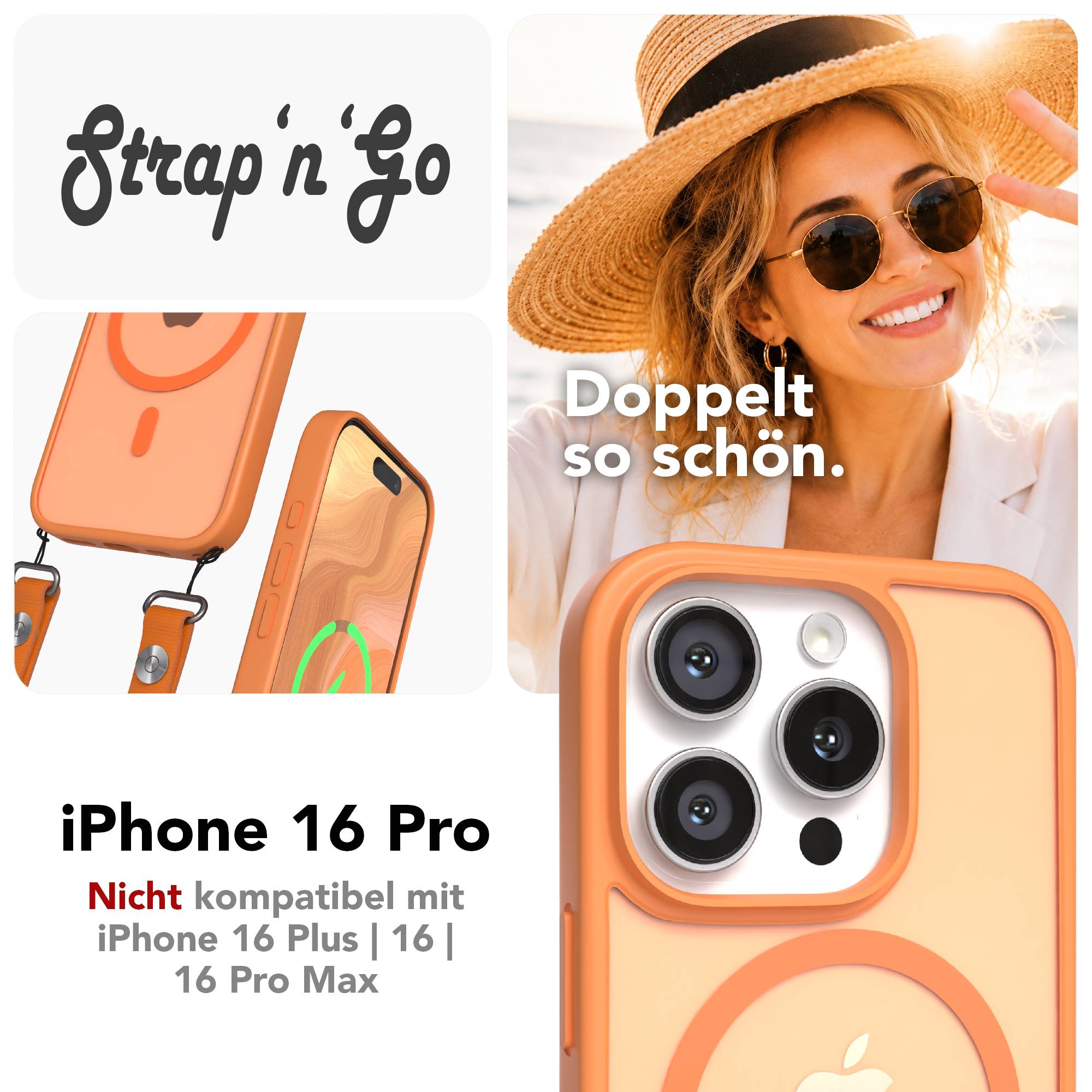 iPhone 16 Pro Outdoor Hülle mit MagSafe + magnetisches Band