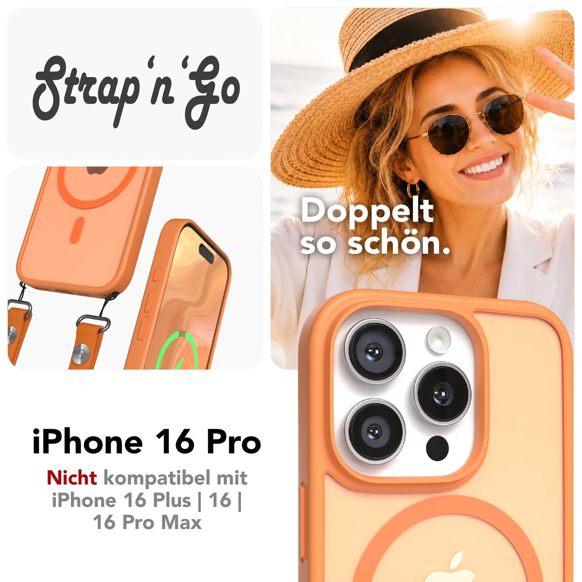 iPhone 16 Pro Outdoor Hülle mit MagSafe + magnetisches Band