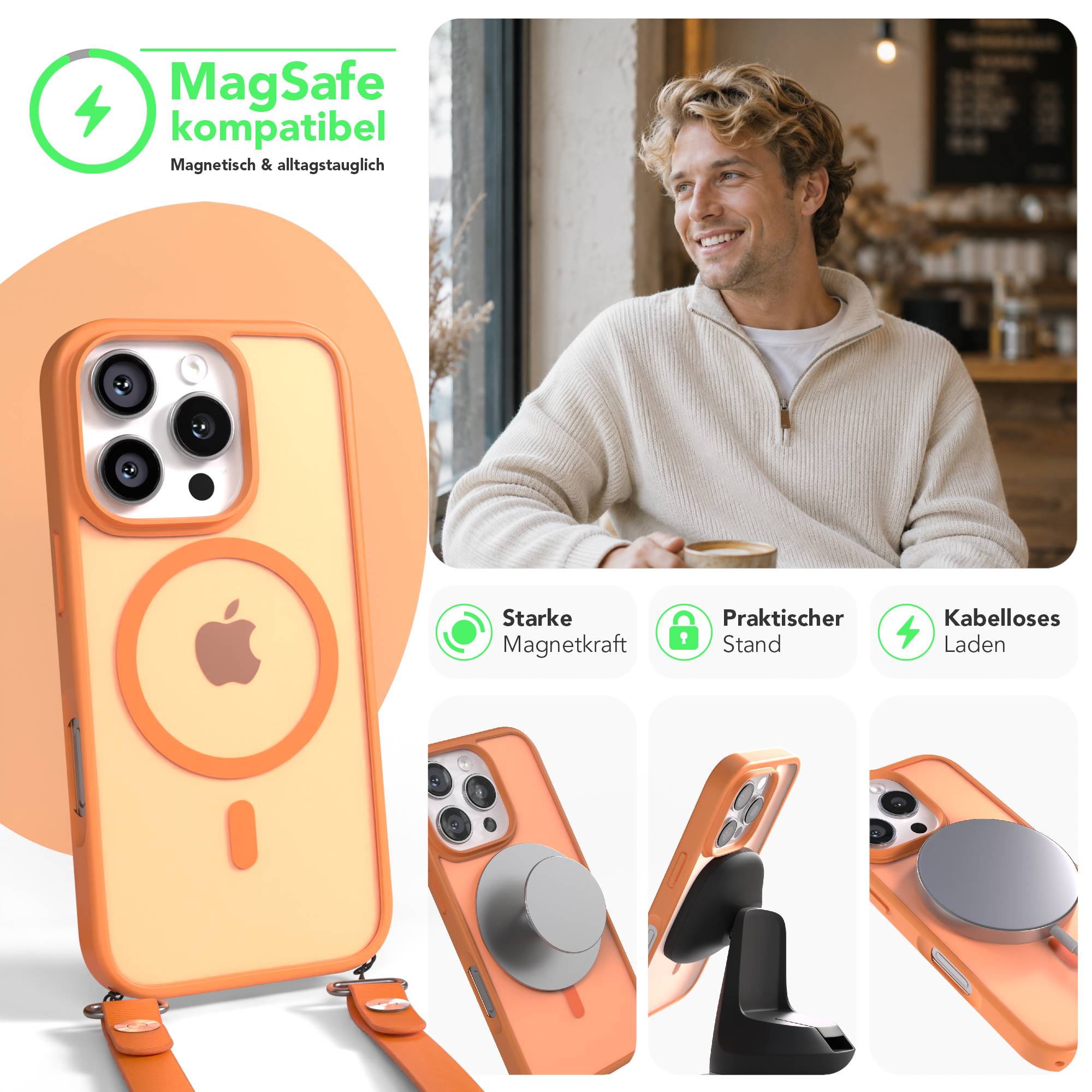 iPhone 16 Pro Outdoor Hülle mit MagSafe + magnetisches Band