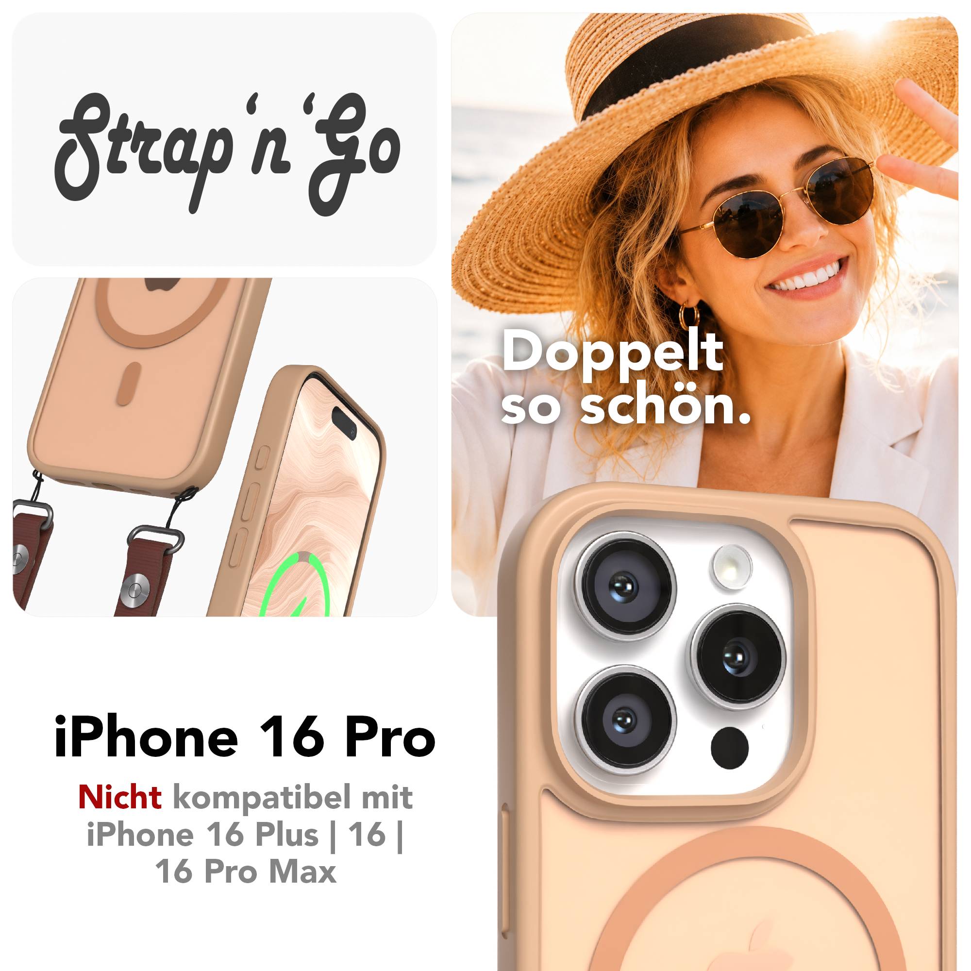 iPhone 16 Pro Outdoor Hülle mit MagSafe + magnetisches Band