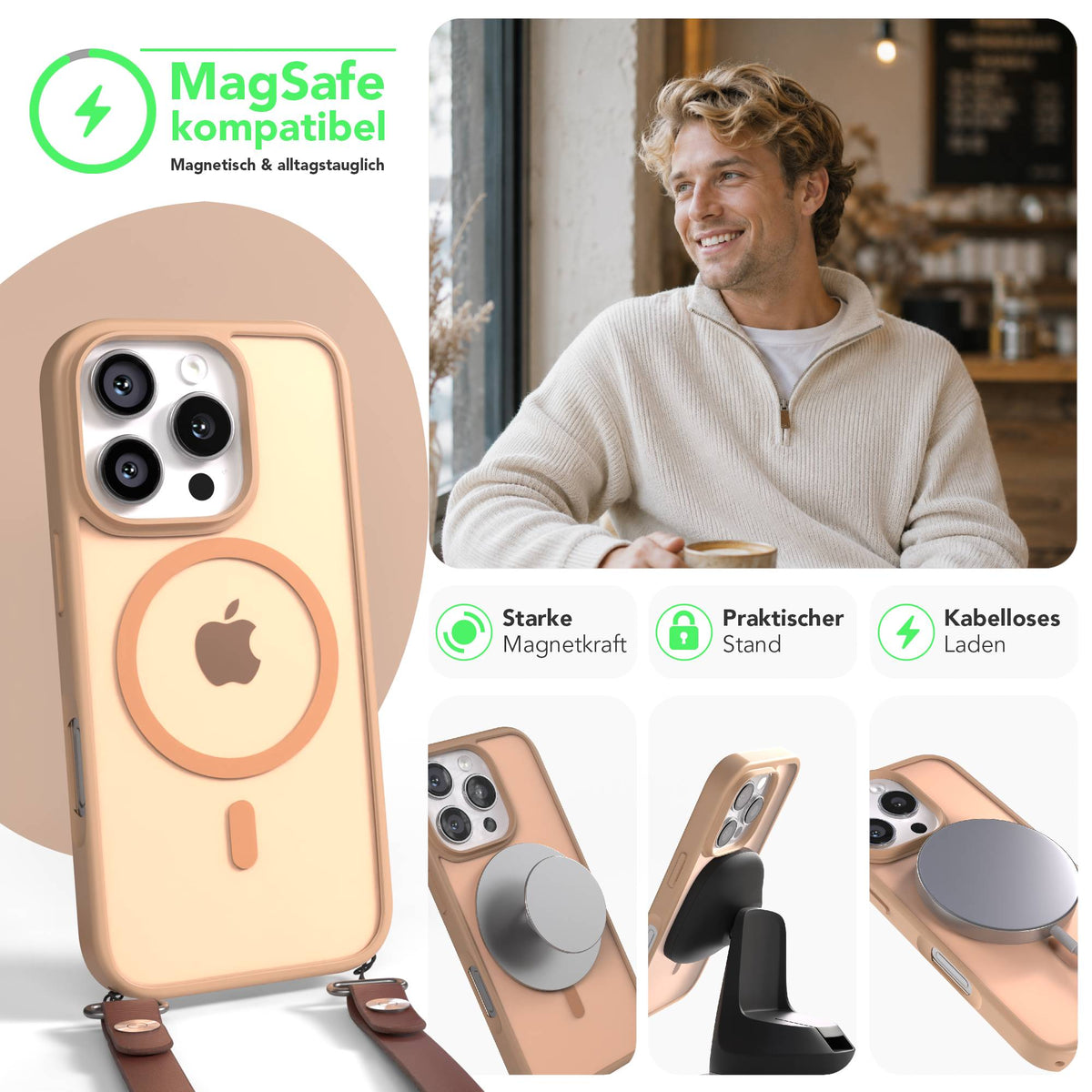 iPhone 16 Pro Outdoor Hülle mit MagSafe + magnetisches Band