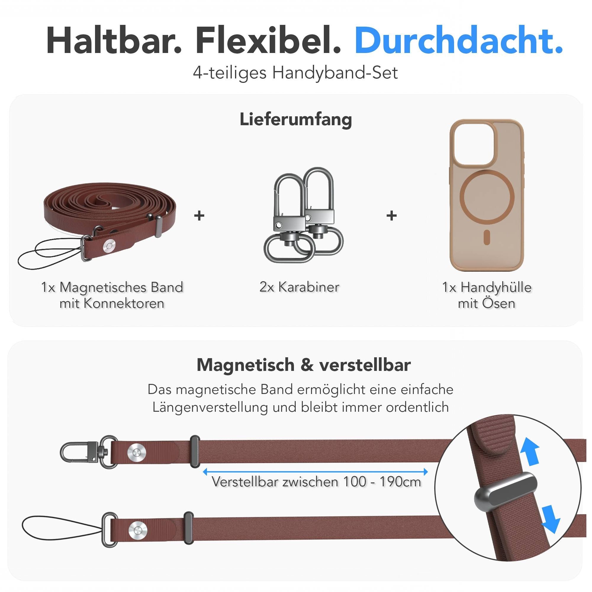 iPhone 16 Pro Outdoor Hülle mit MagSafe + magnetisches Band