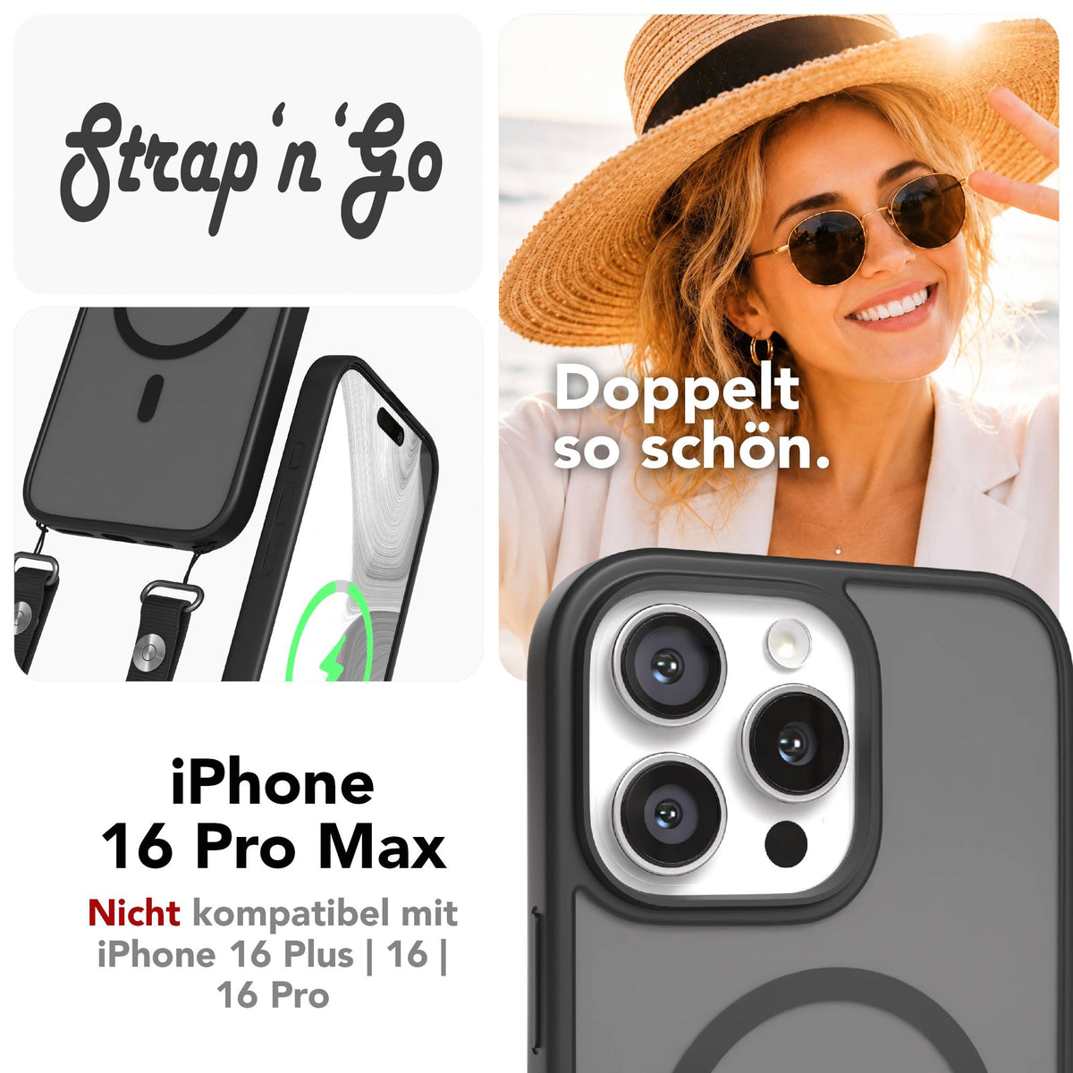 iPhone 16 Pro Max Outdoor Hülle mit MagSafe + magnetisches Band