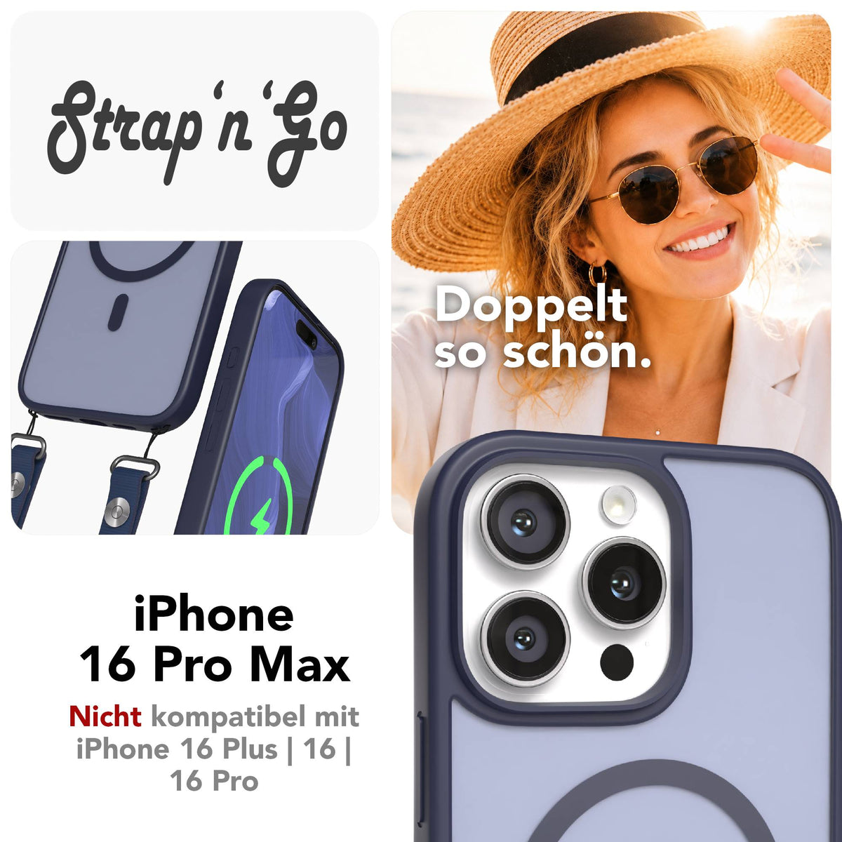iPhone 16 Pro Max Outdoor Hülle mit MagSafe + magnetisches Band