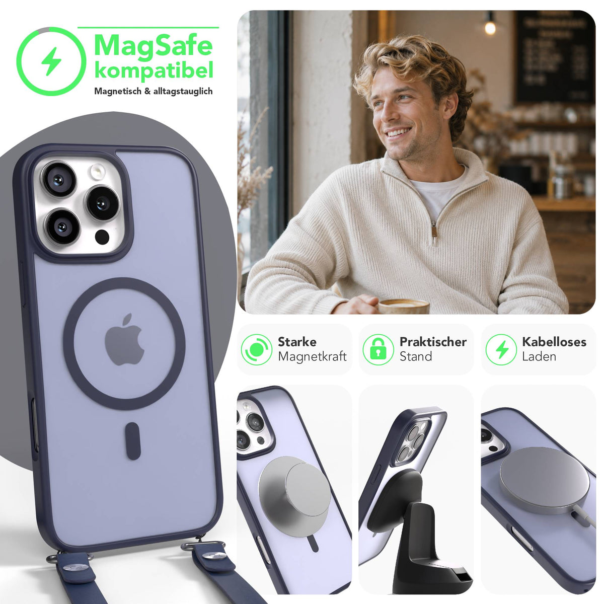 iPhone 16 Pro Max Outdoor Hülle mit MagSafe + magnetisches Band