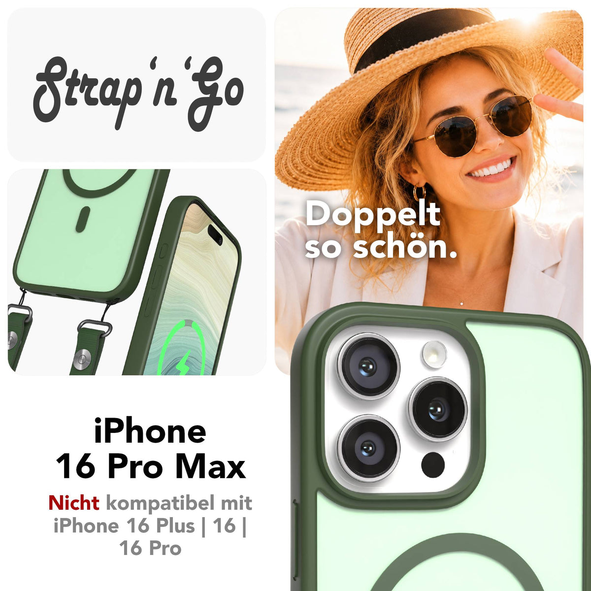 iPhone 16 Pro Max Outdoor Hülle mit MagSafe + magnetisches Band