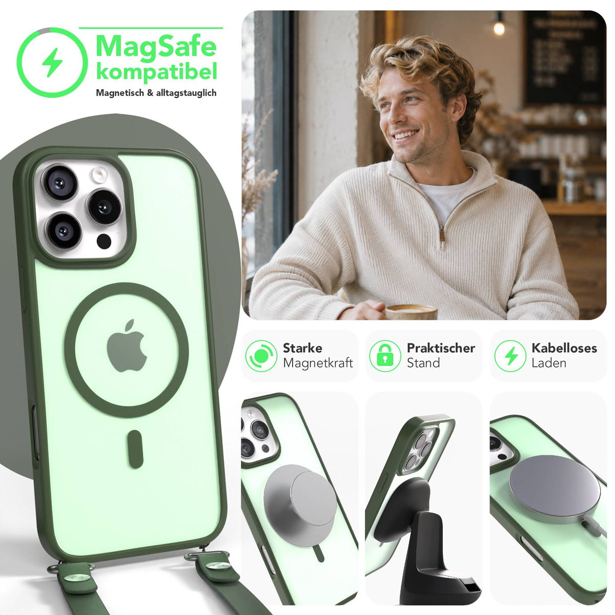 iPhone 16 Pro Max Outdoor Hülle mit MagSafe + magnetisches Band