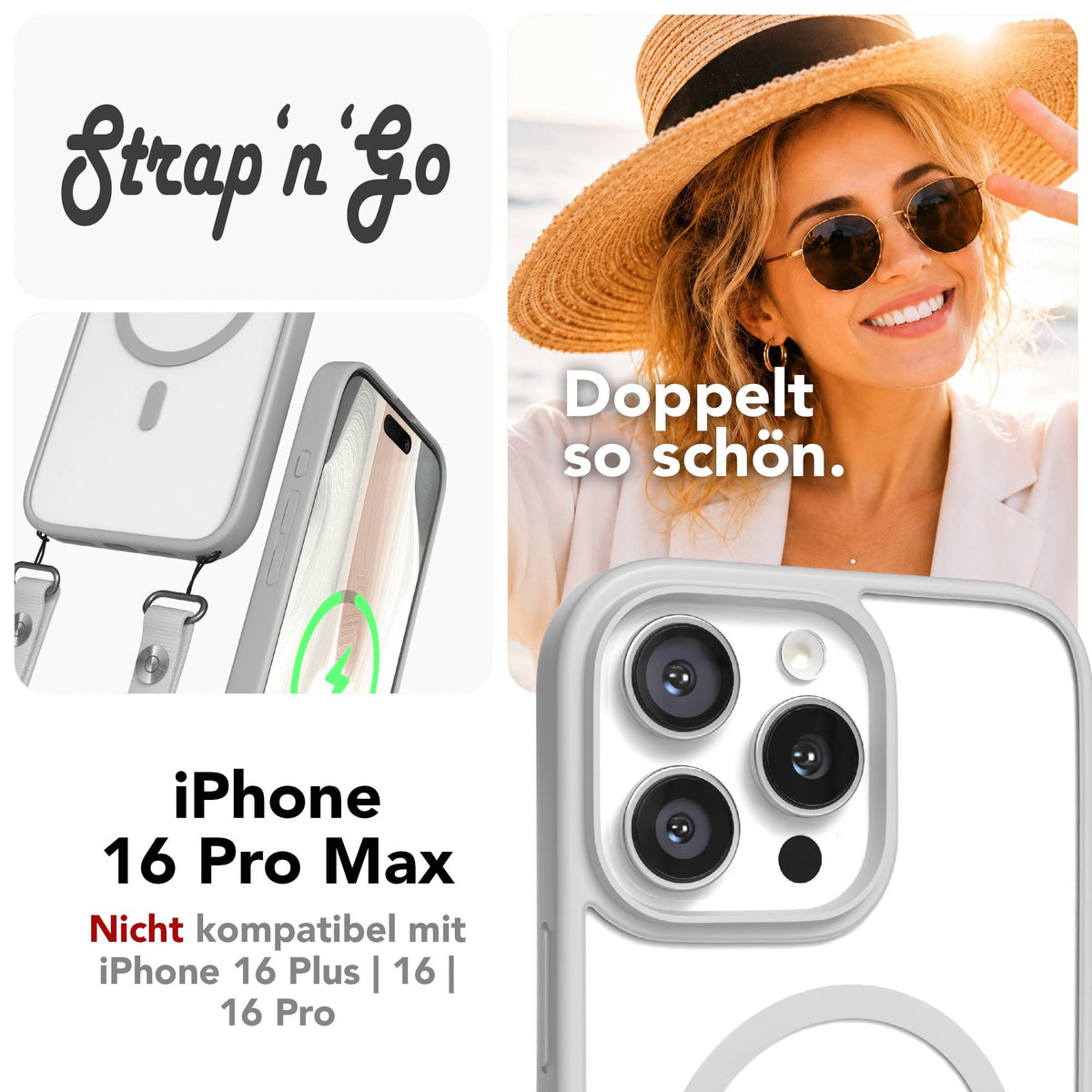 iPhone 16 Pro Max Outdoor Hülle mit MagSafe + magnetisches Band