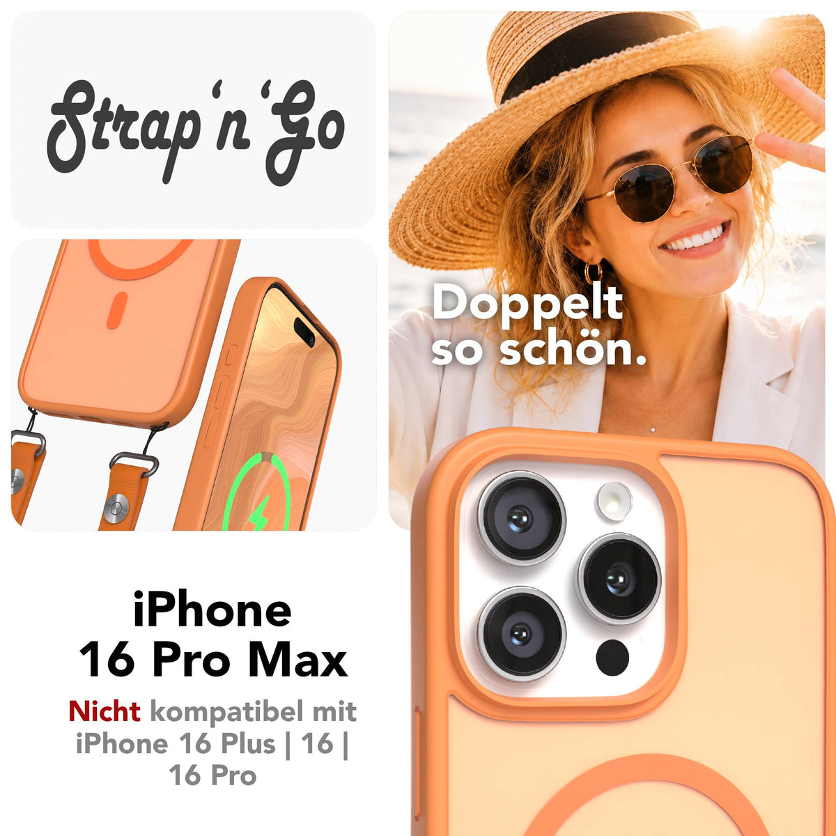 iPhone 16 Pro Max Outdoor Hülle mit MagSafe + magnetisches Band