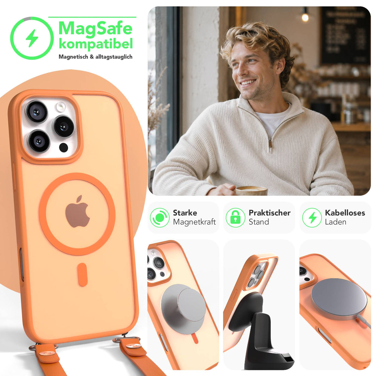 iPhone 16 Pro Max Outdoor Hülle mit MagSafe + magnetisches Band