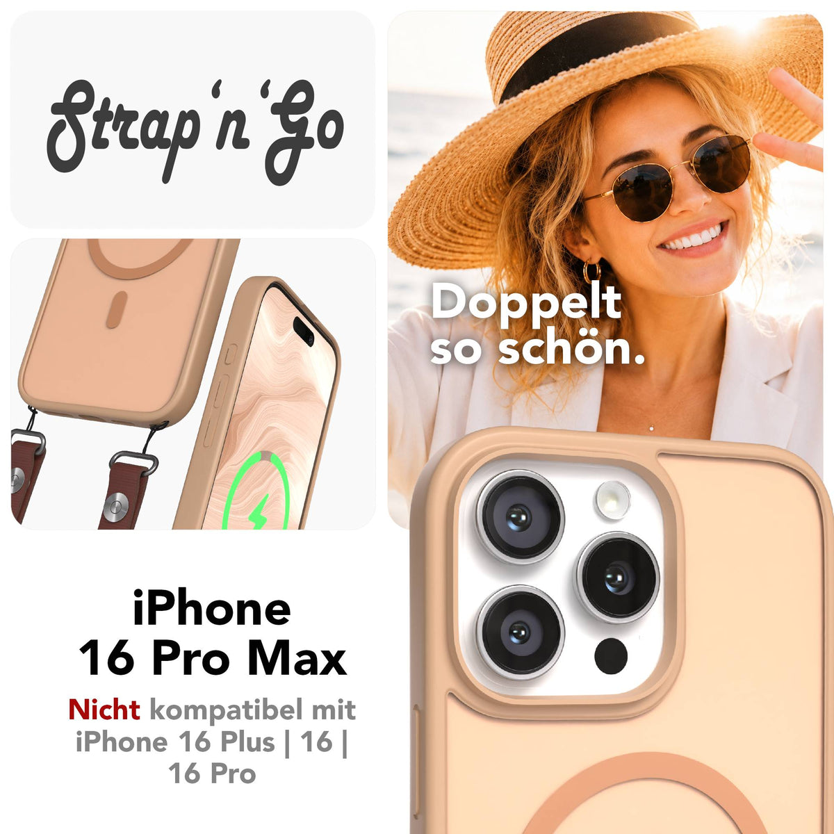 iPhone 16 Pro Max Outdoor Hülle mit MagSafe + magnetisches Band