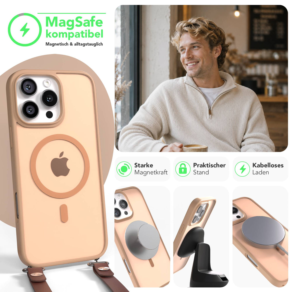 iPhone 16 Pro Max Outdoor Hülle mit MagSafe + magnetisches Band